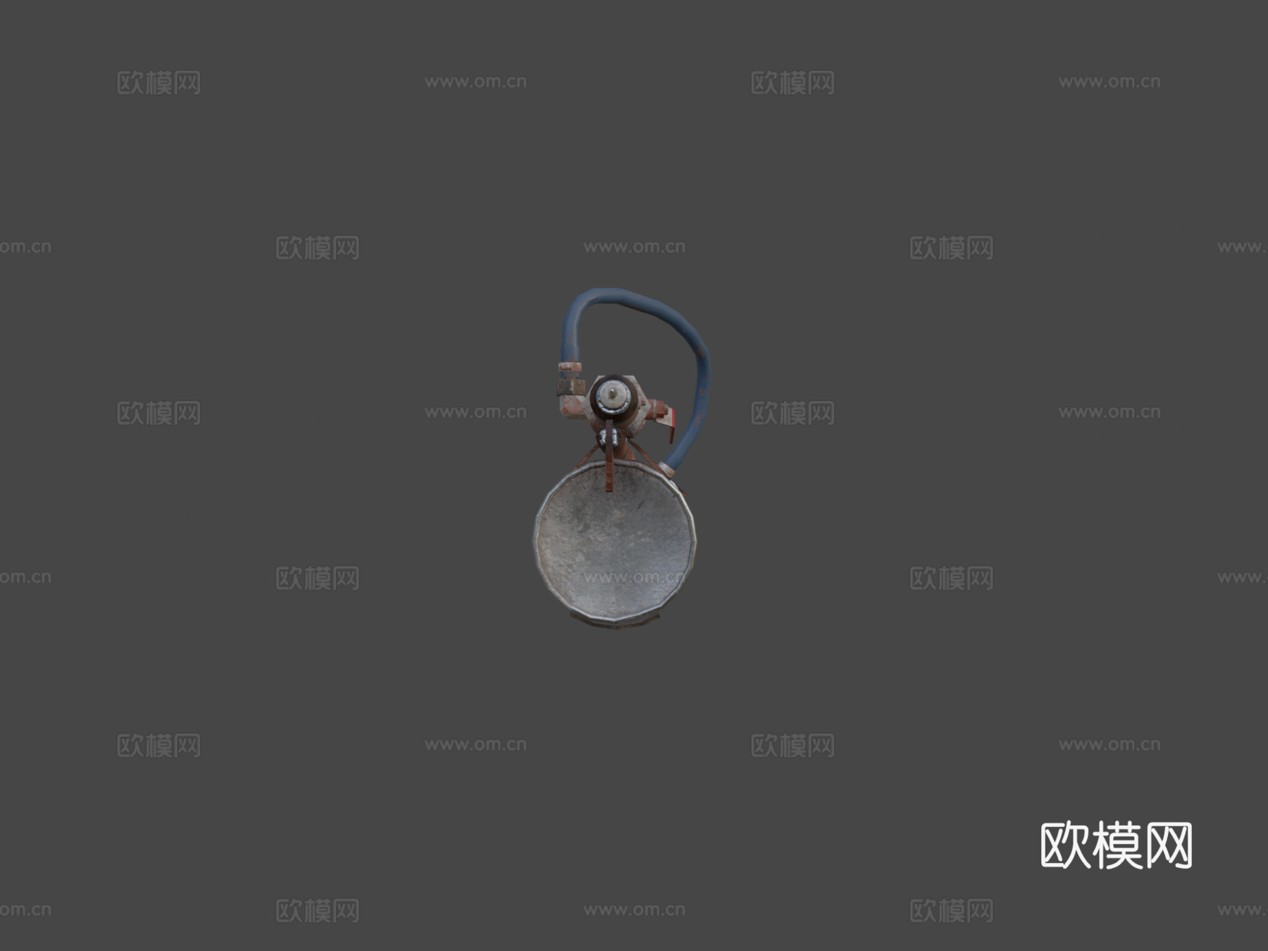火焰枪基础色3d模型