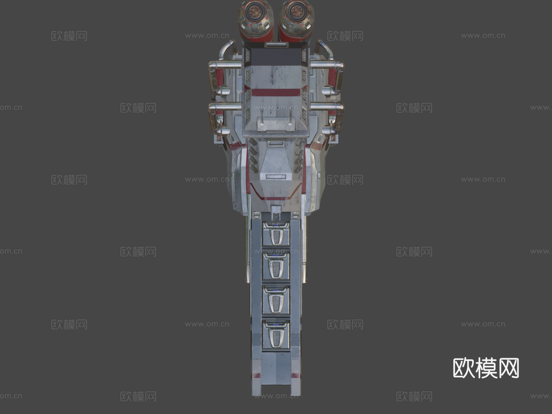 重型爆破枪-读数器-第一次接触3d模型