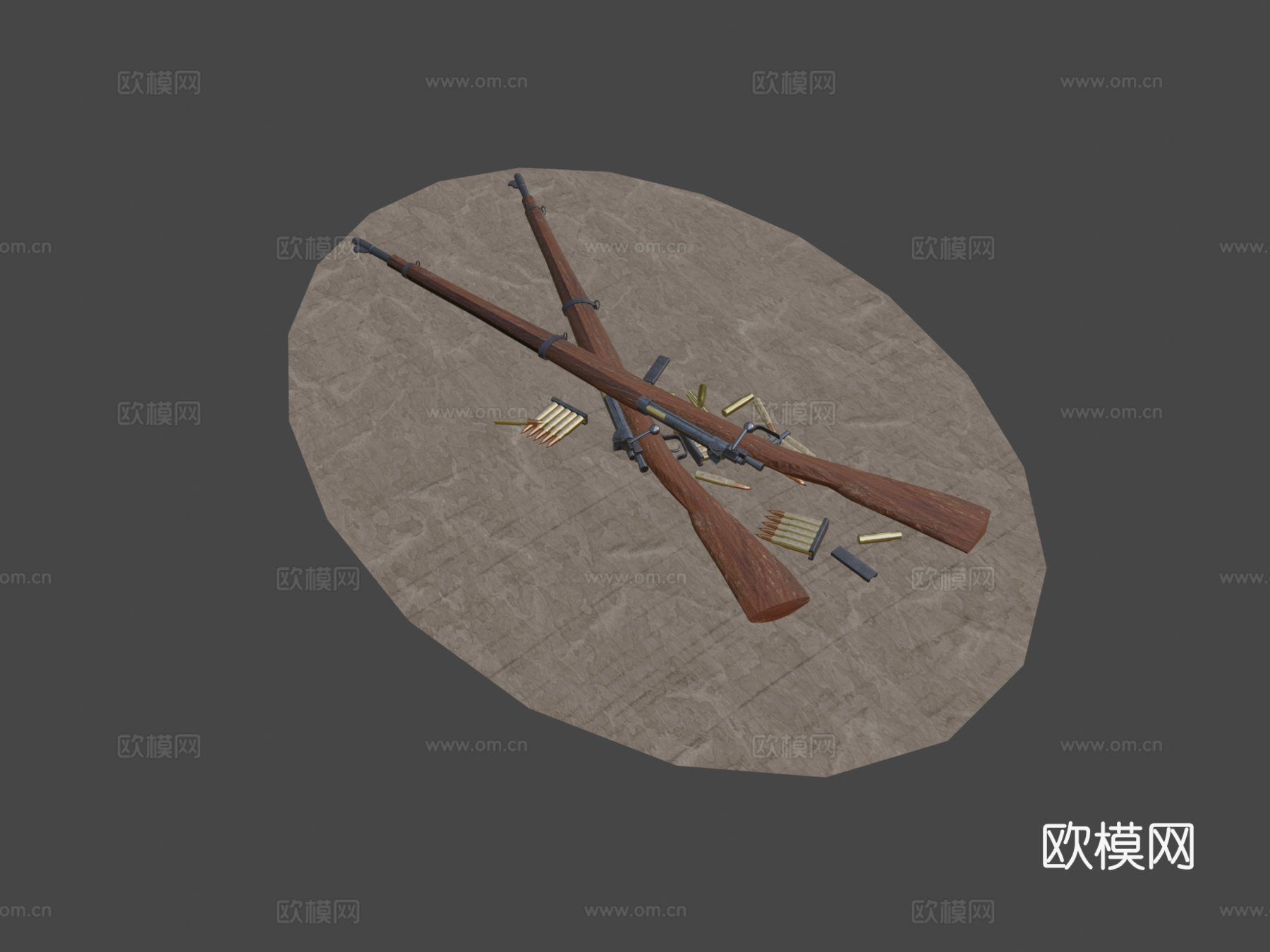 春田M1903步枪3d模型