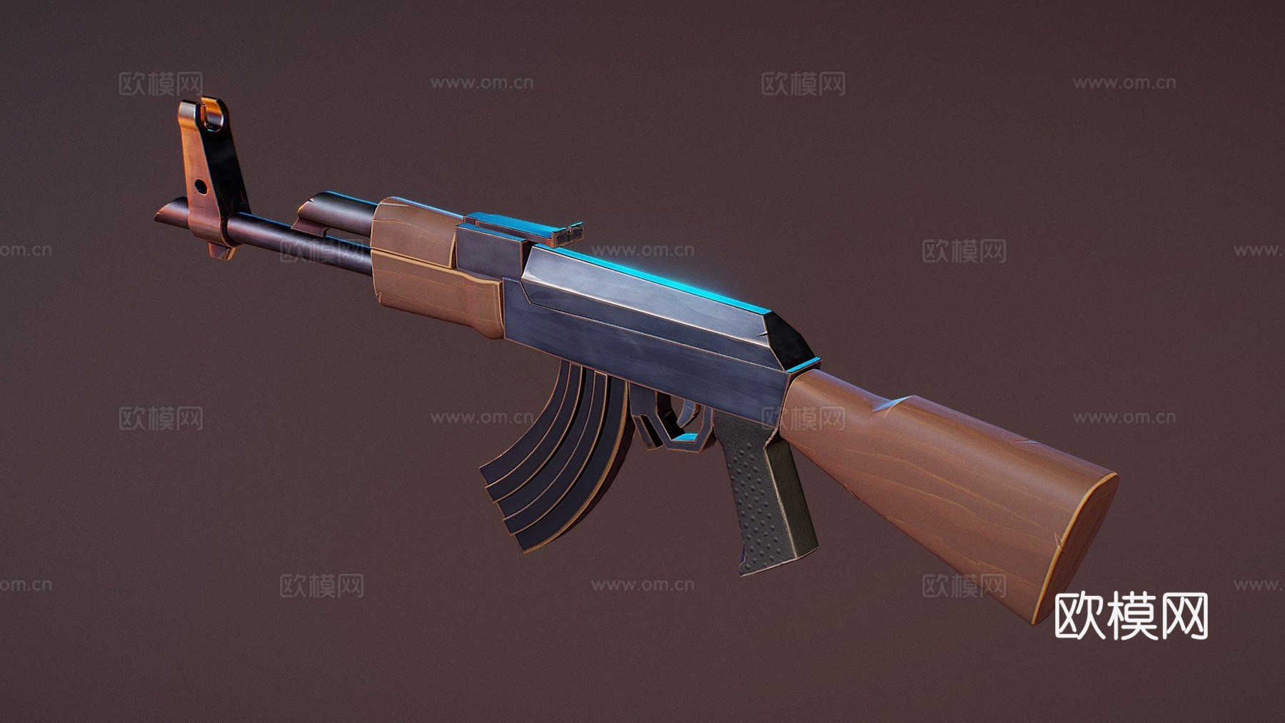 风格化AK473d模型
