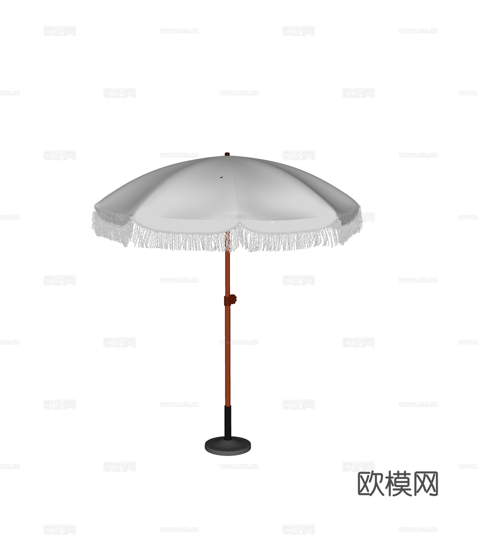 现代户外遮阳伞su模型