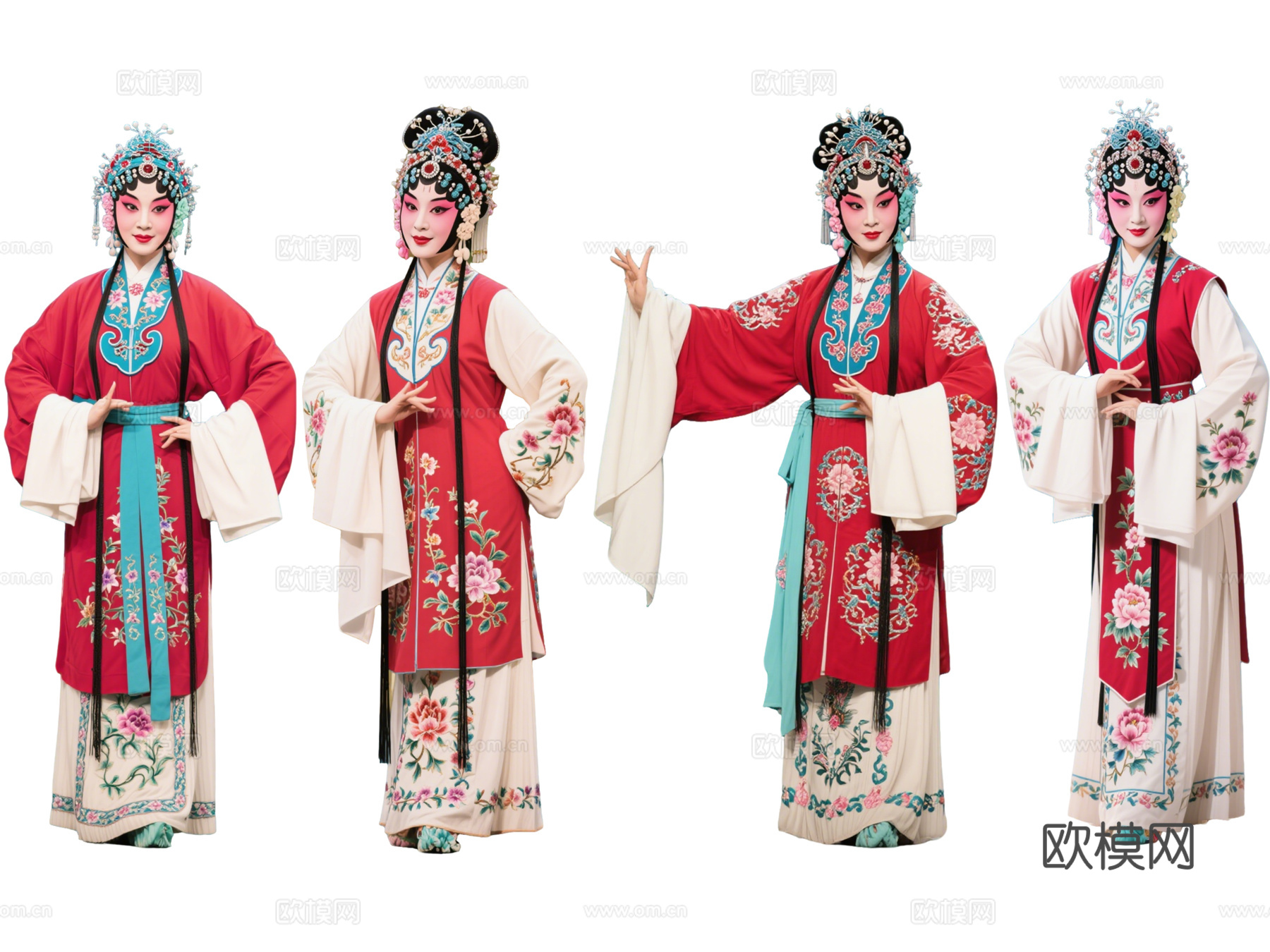 PS免抠京剧人物 生旦净末丑 花旦正旦 戏剧角色 地方戏剧