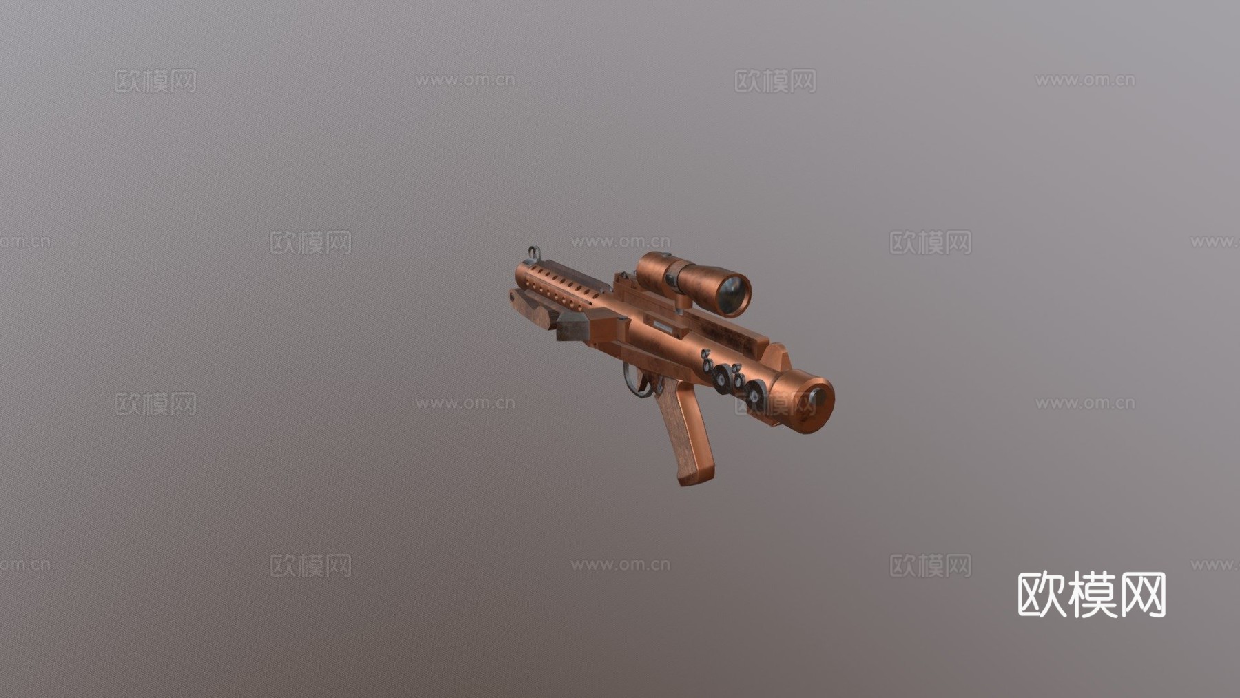 E-11爆破枪(蒸汽朋克)3d模型