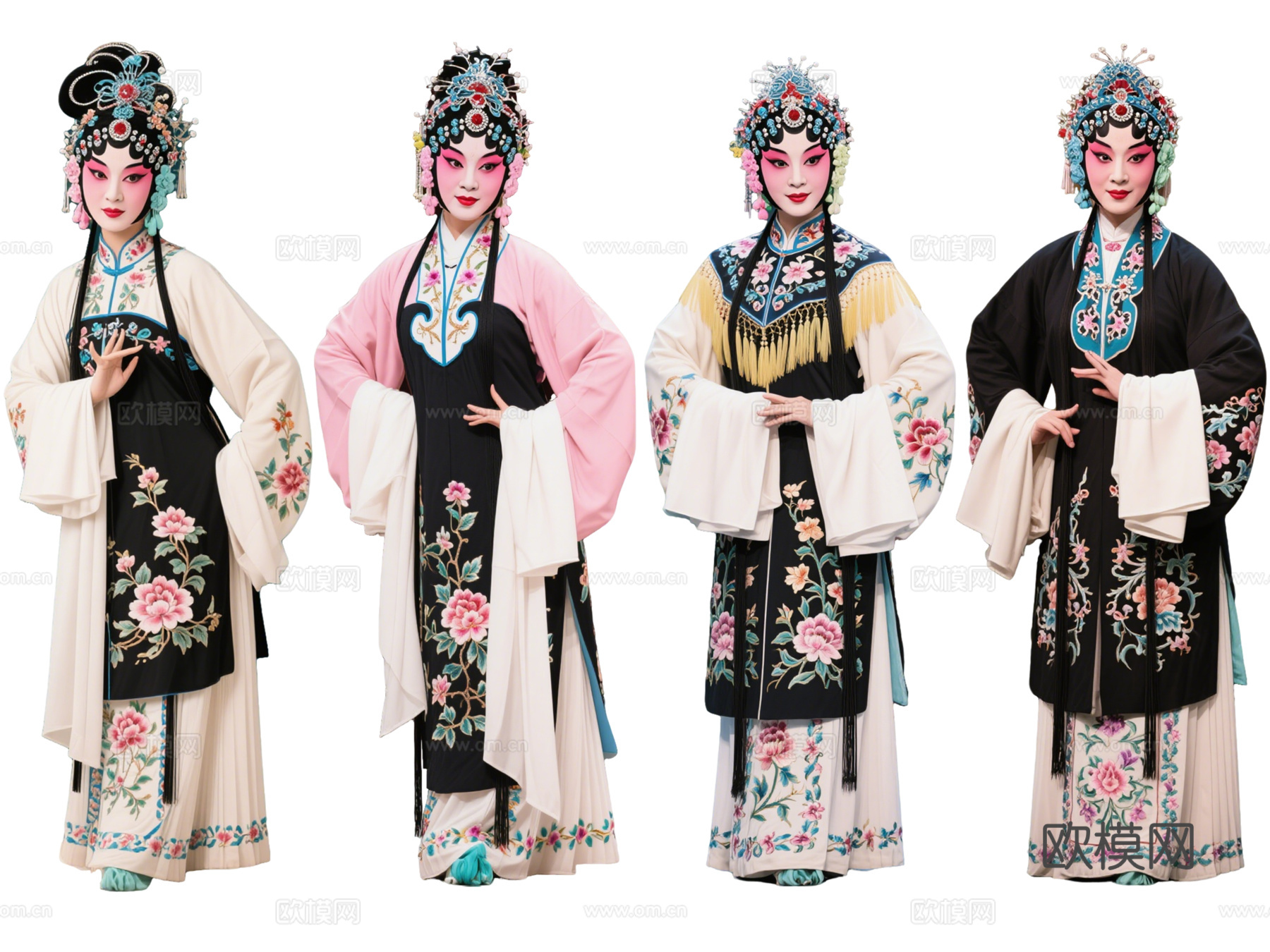 PS免抠京剧人物 生旦净末丑 花旦正旦 戏剧角色 地方戏剧