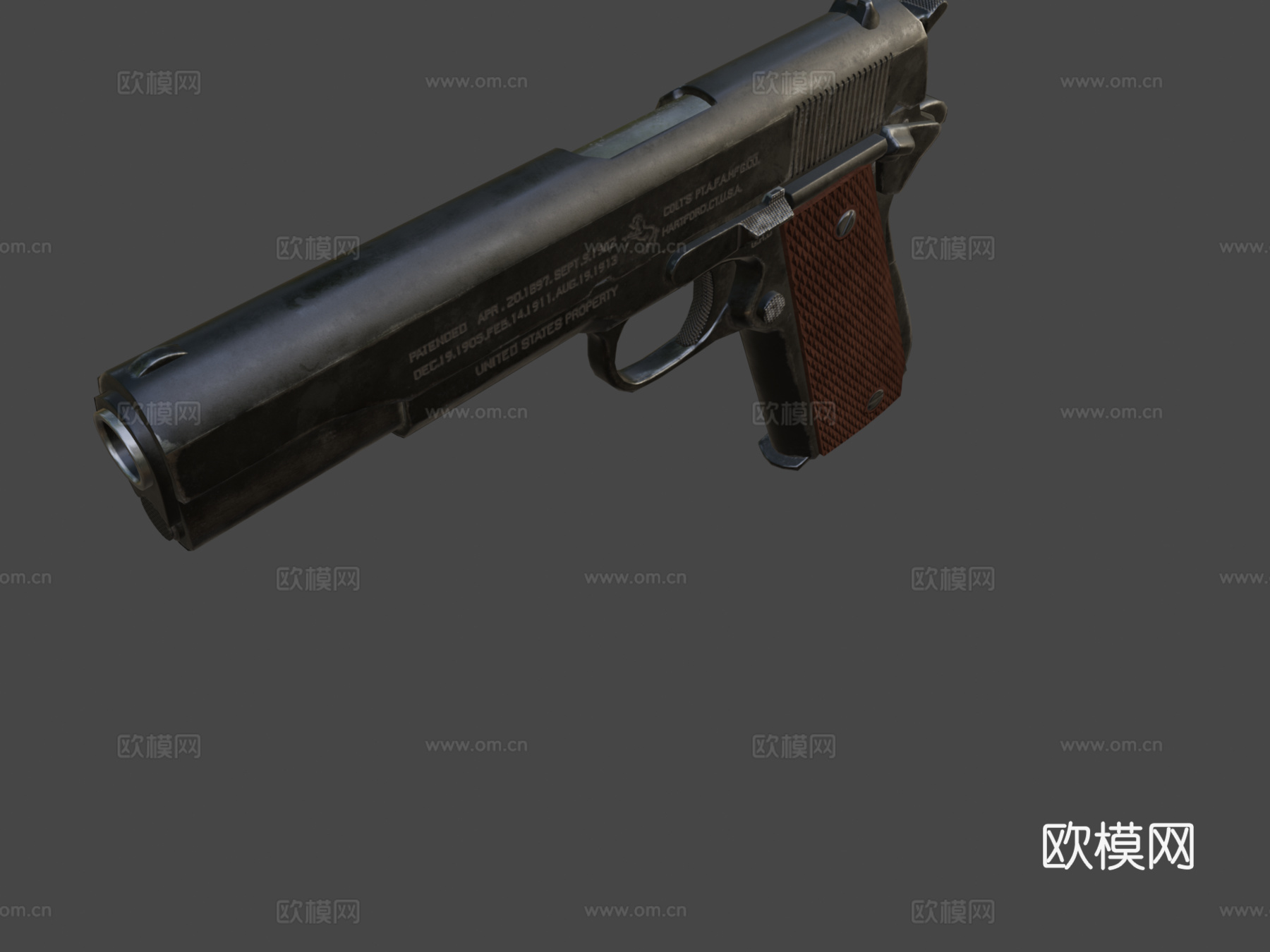 柯尔特19113d模型