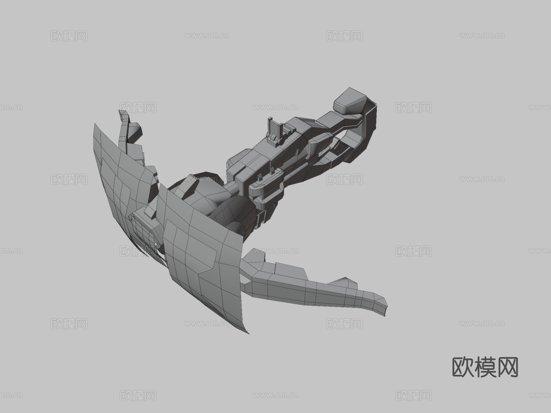 科幻弩3d模型