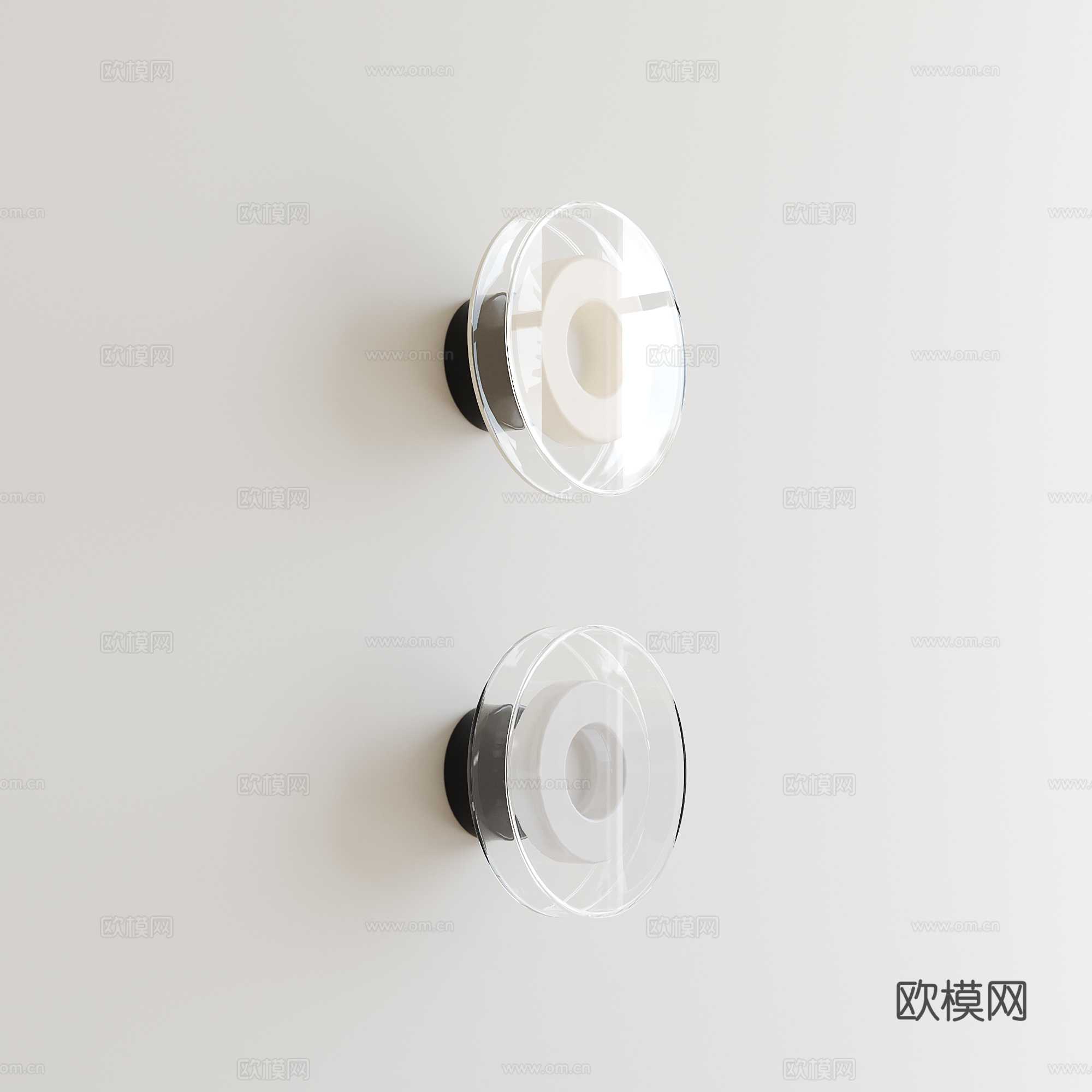 意式极简壁灯3d模型