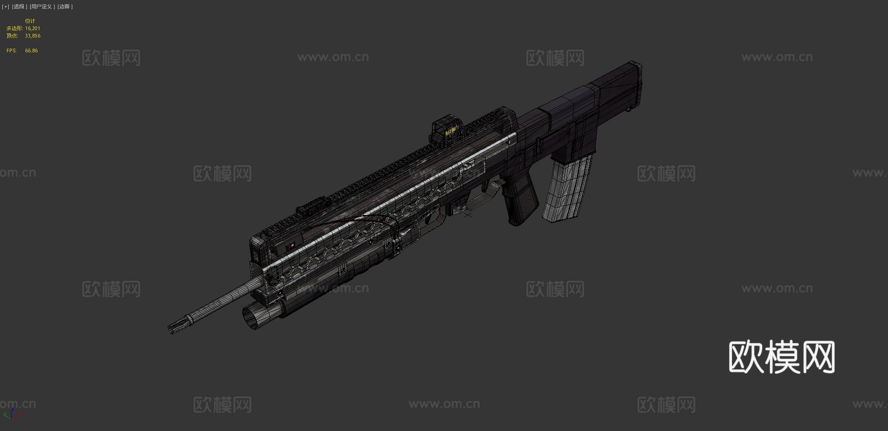 XKTA4自动榴弹发射器3d模型