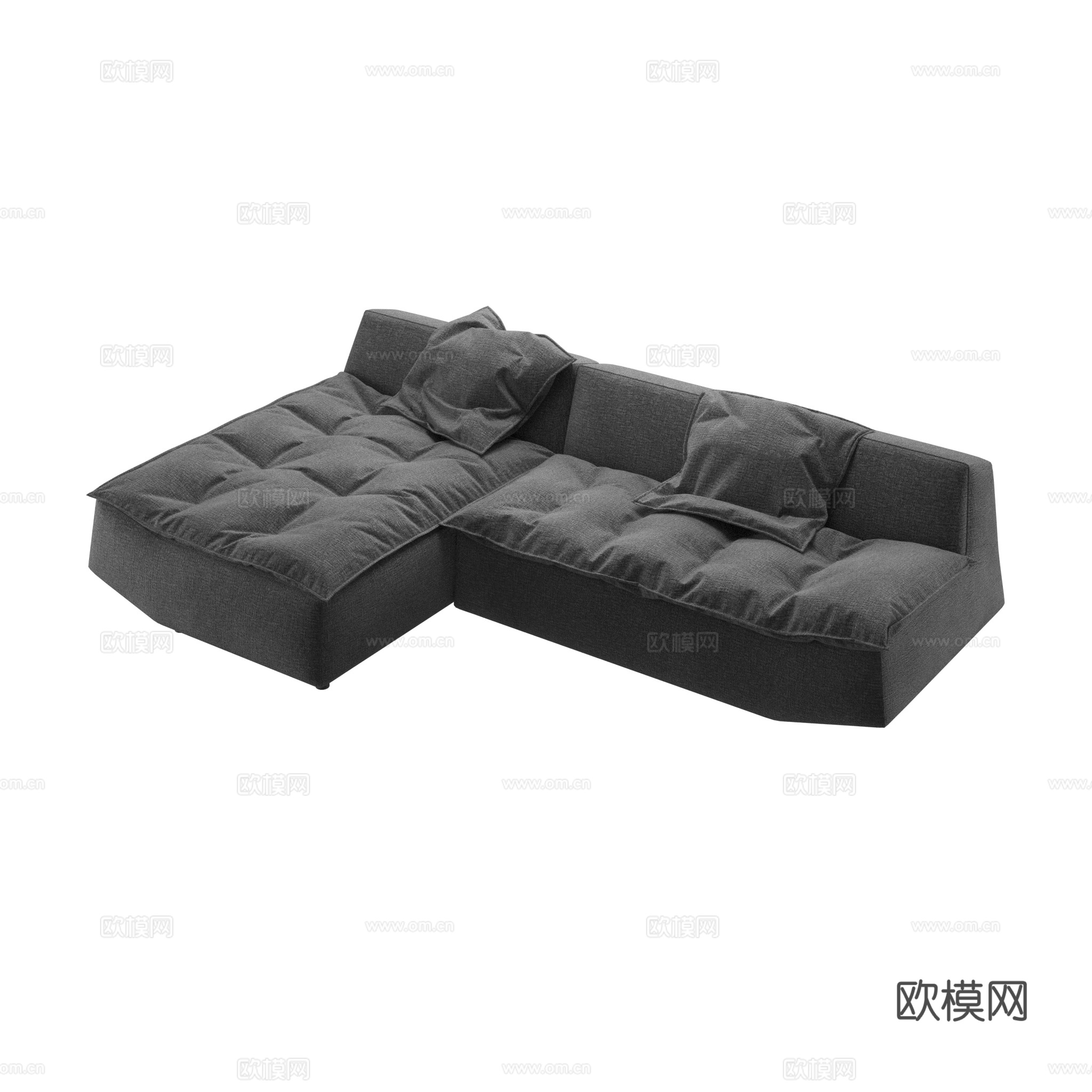 得闲 扁舟沙发 多人沙发组合3d模型