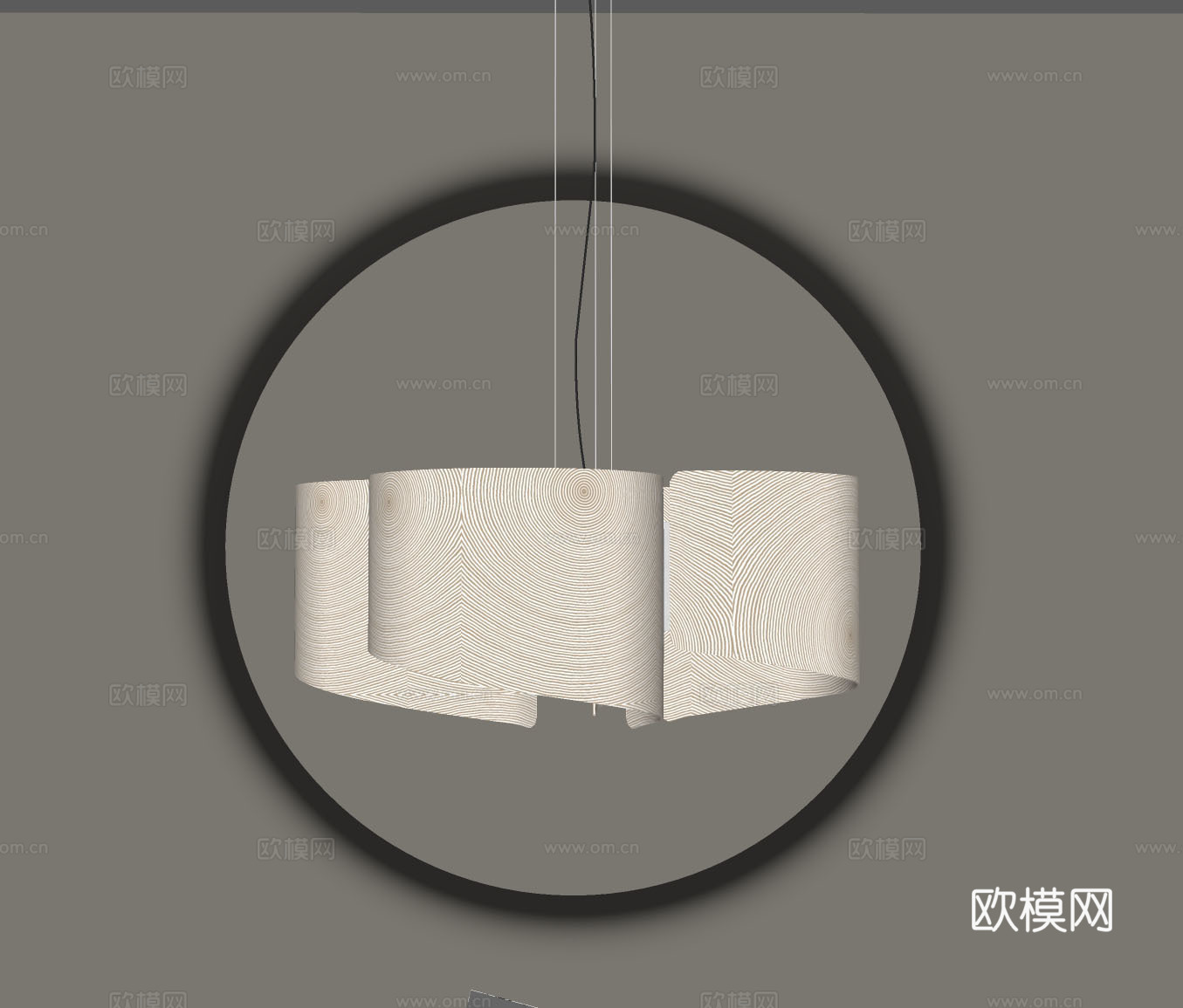 现代儿童房吊灯su模型