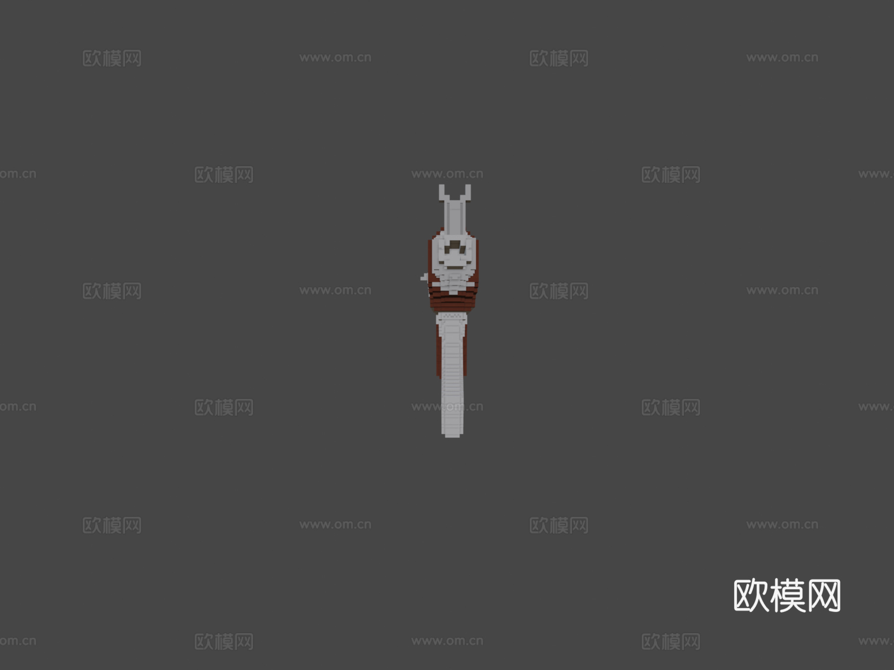 AK47-卡特尔(立方体-64-128)3d模型
