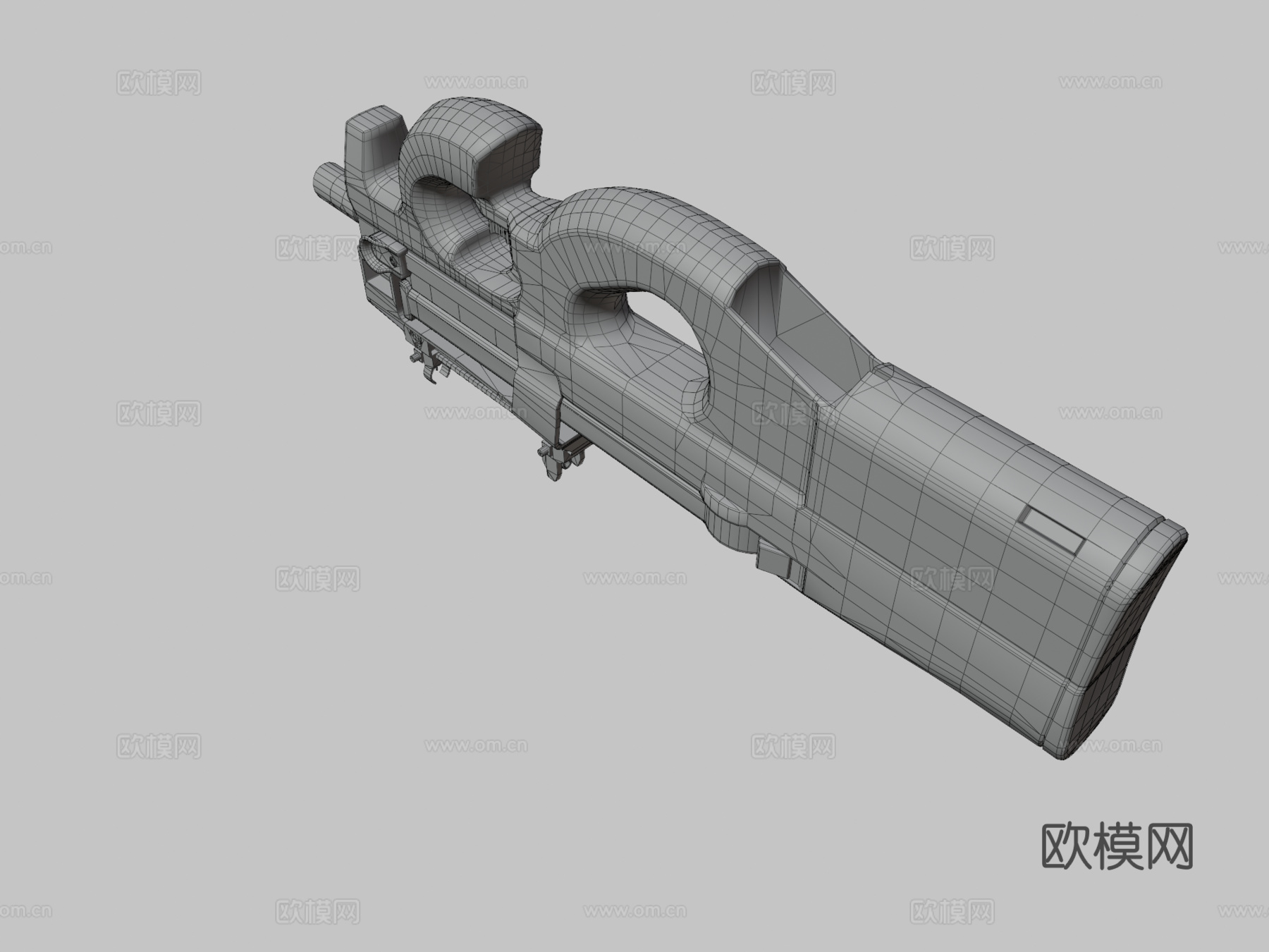 P90-霓虹浪潮3d模型