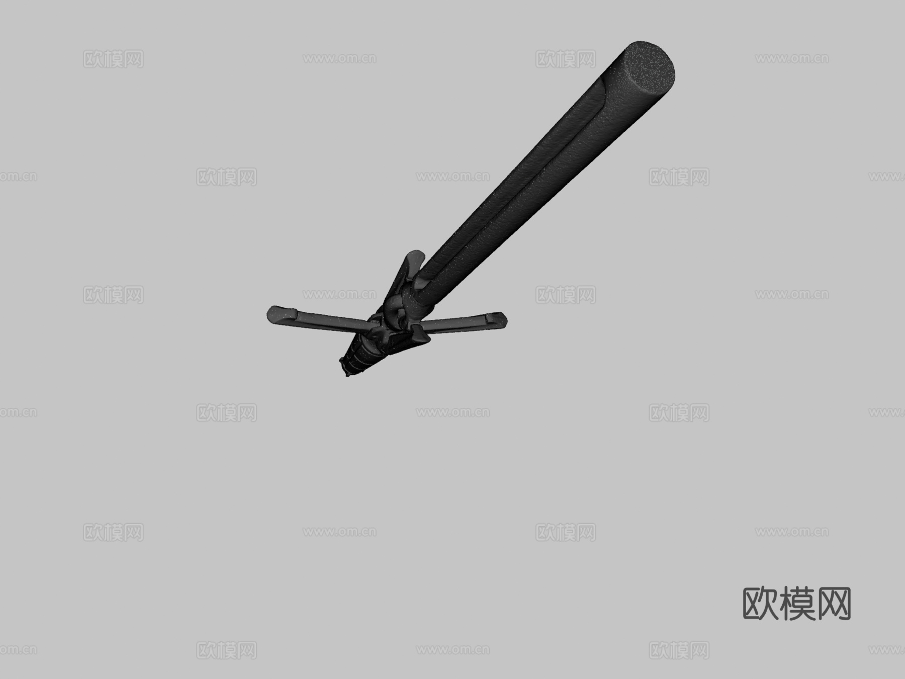 冰岛鲸鱼鱼叉3d模型