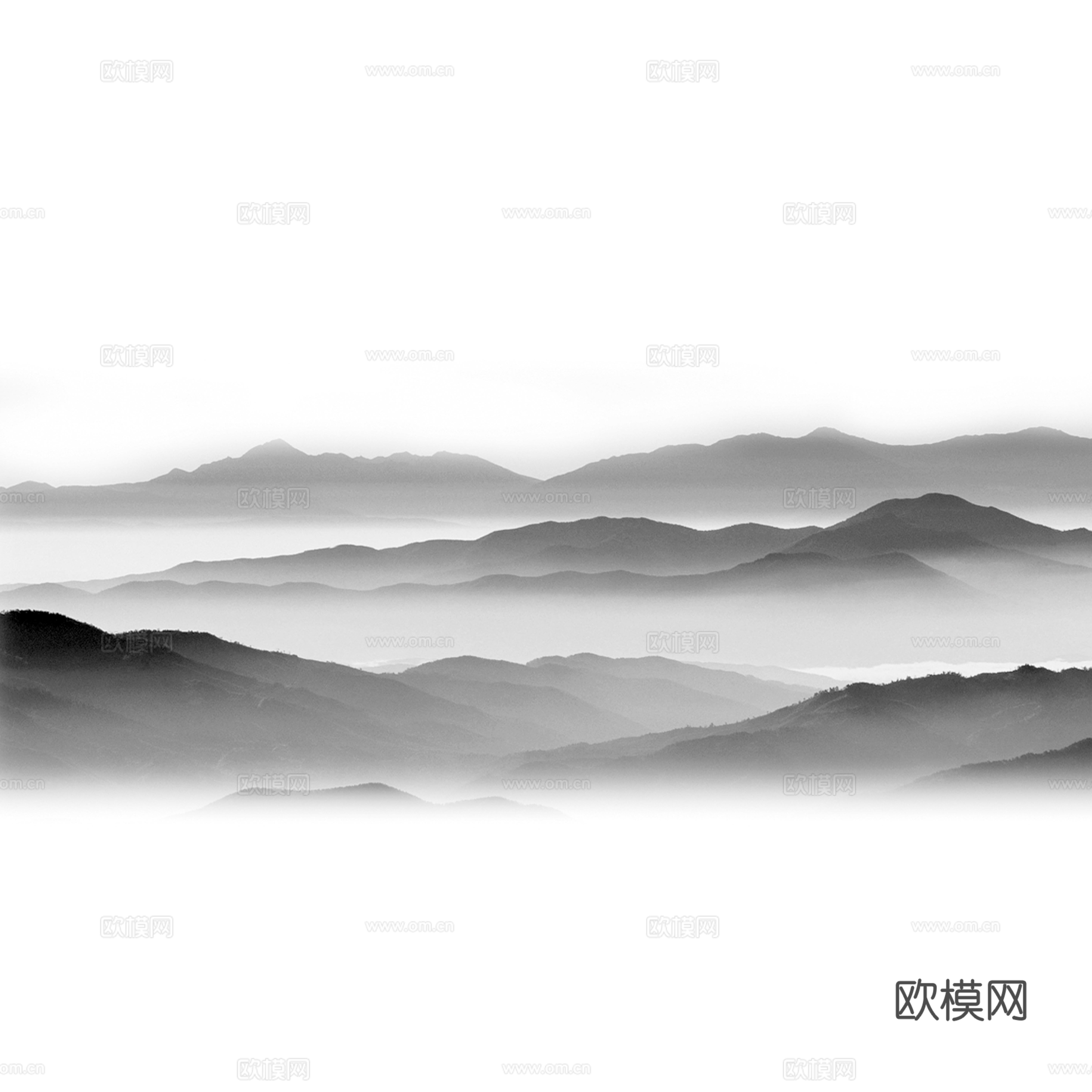水墨山水画