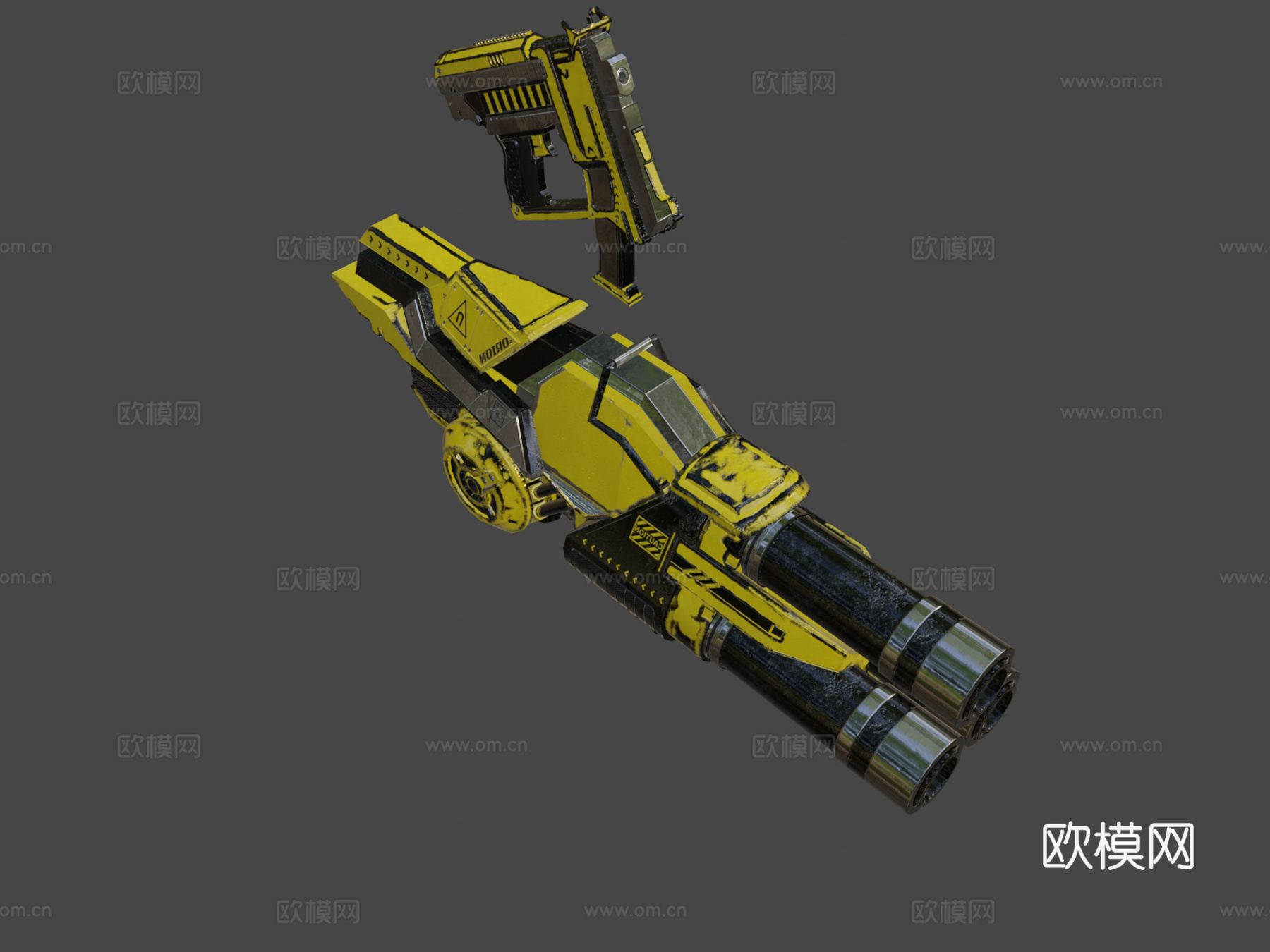 CGCookie枪械3d模型