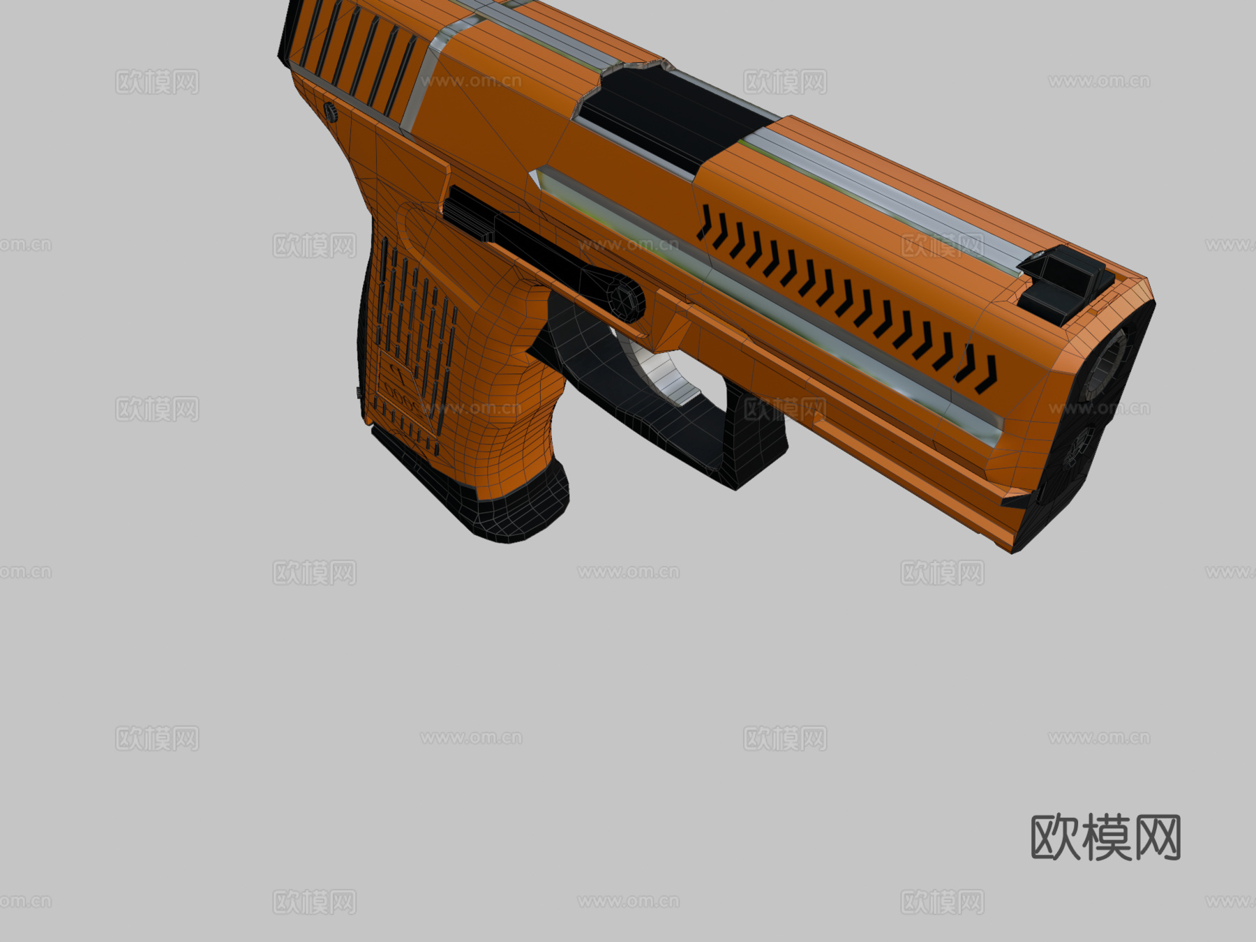 P2000-警告3d模型