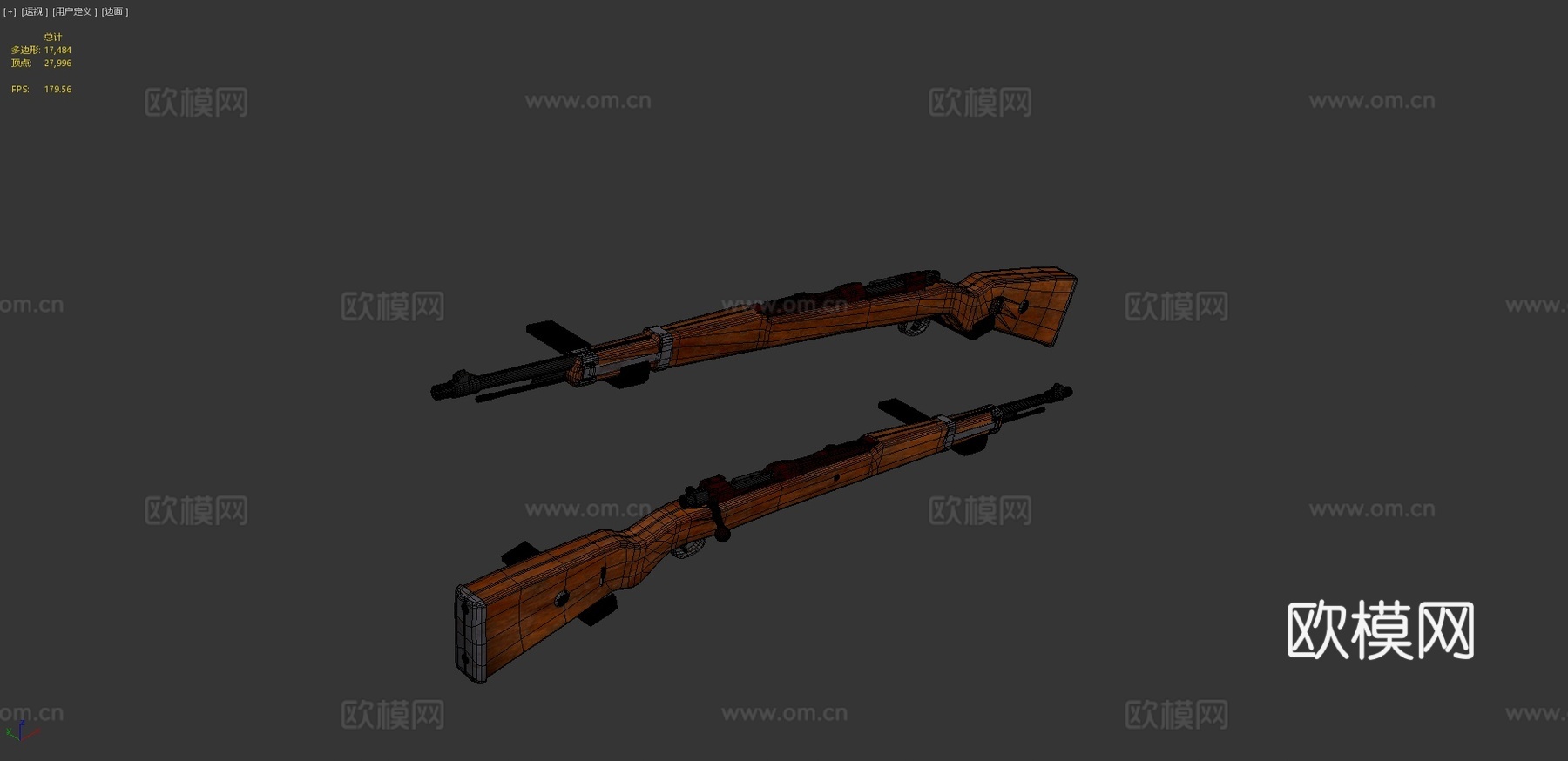 生锈的Kar98K3d模型