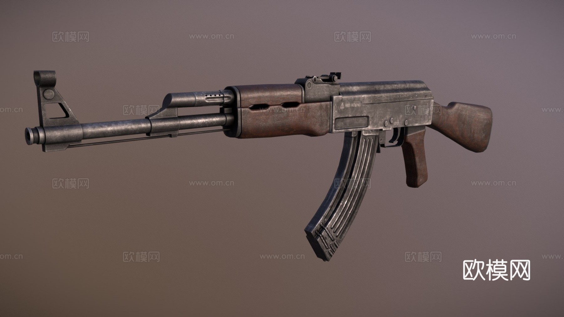 AK47步枪3d模型