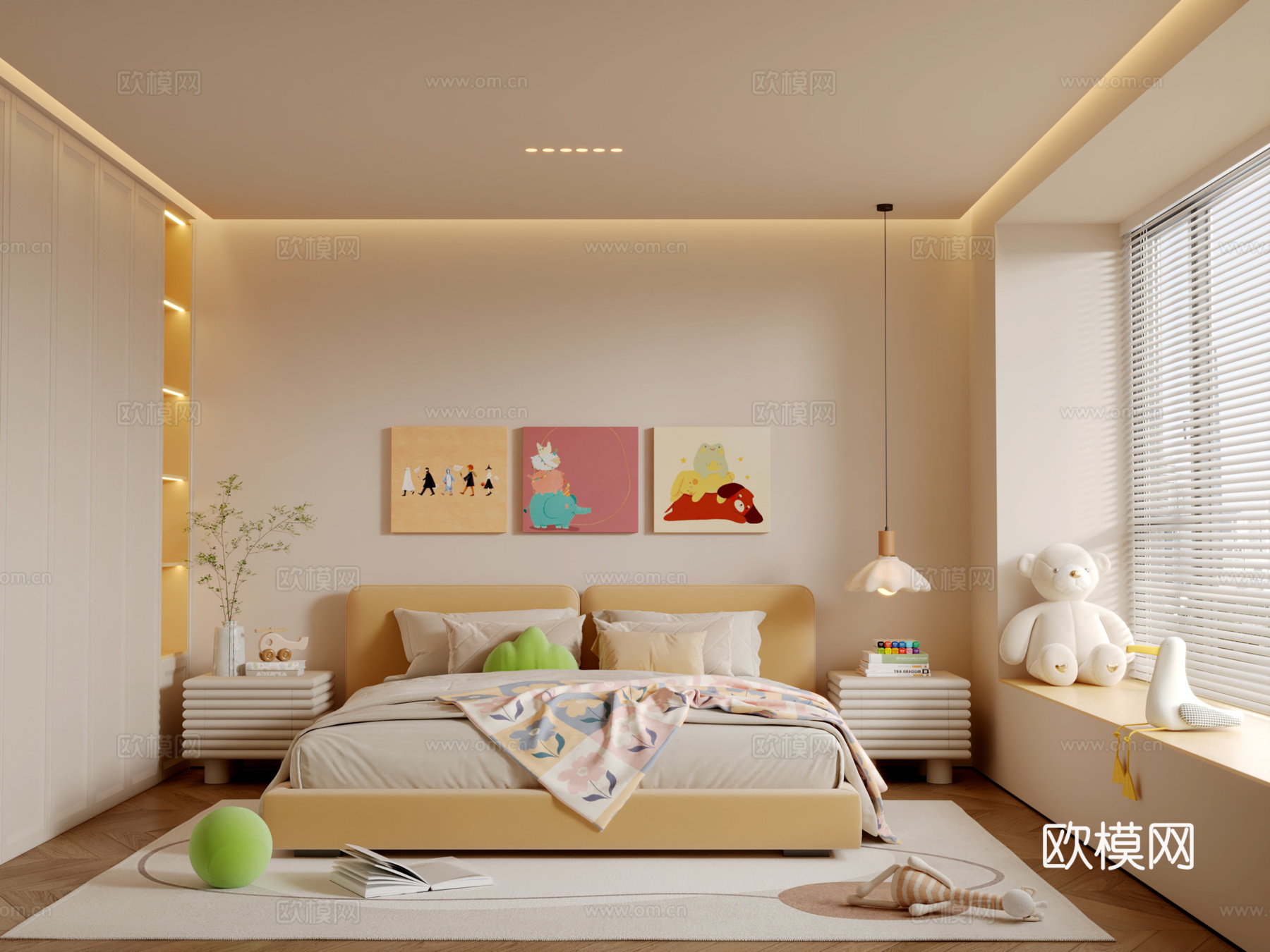 多巴胺儿童房3d模型