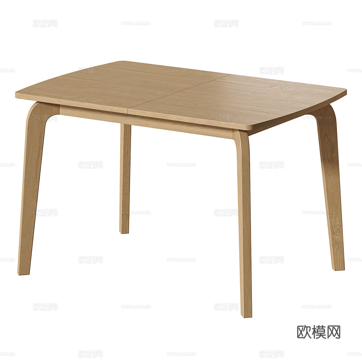 现代意式极简羽衣甘蓝餐桌3d模型