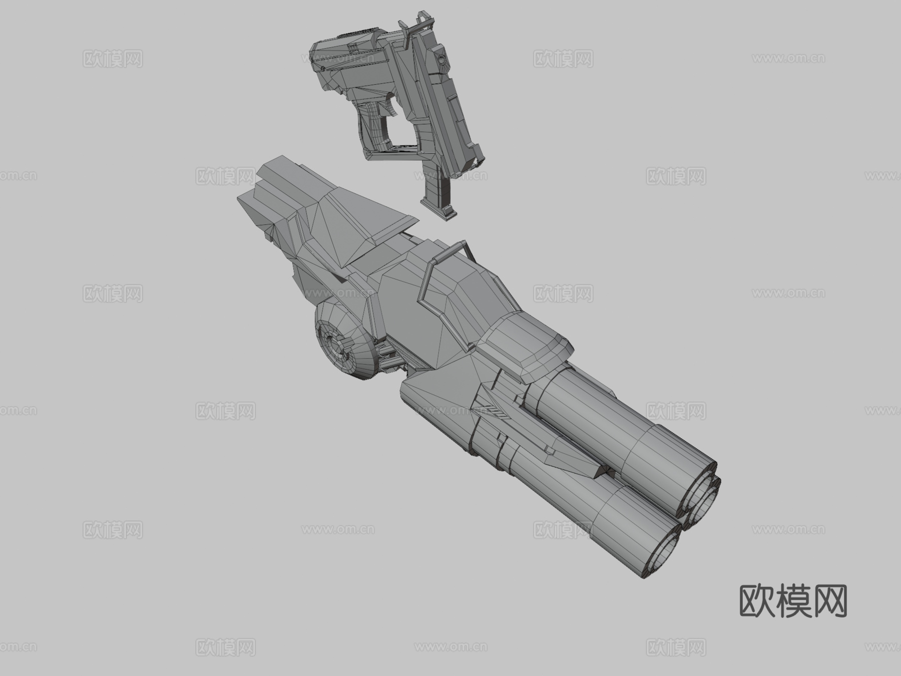 CGCookie枪械3d模型
