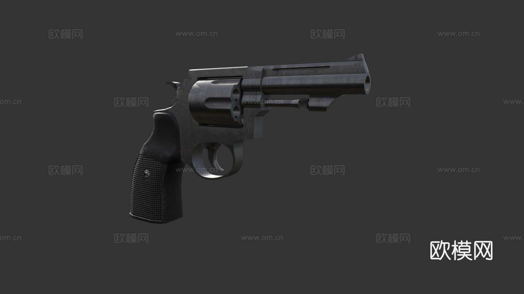史密斯威森左轮手枪1914型3d模型