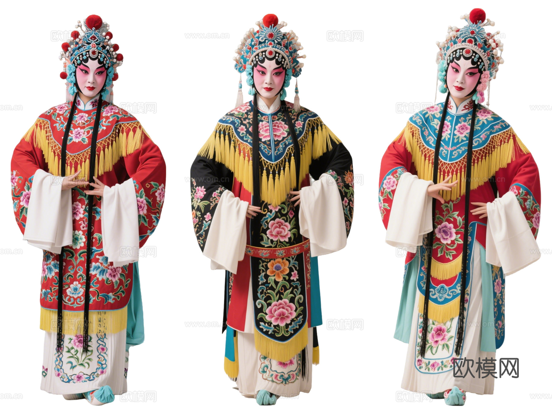 PS免抠京剧人物 生旦净末丑 花旦正旦 戏剧角色 地方戏剧
