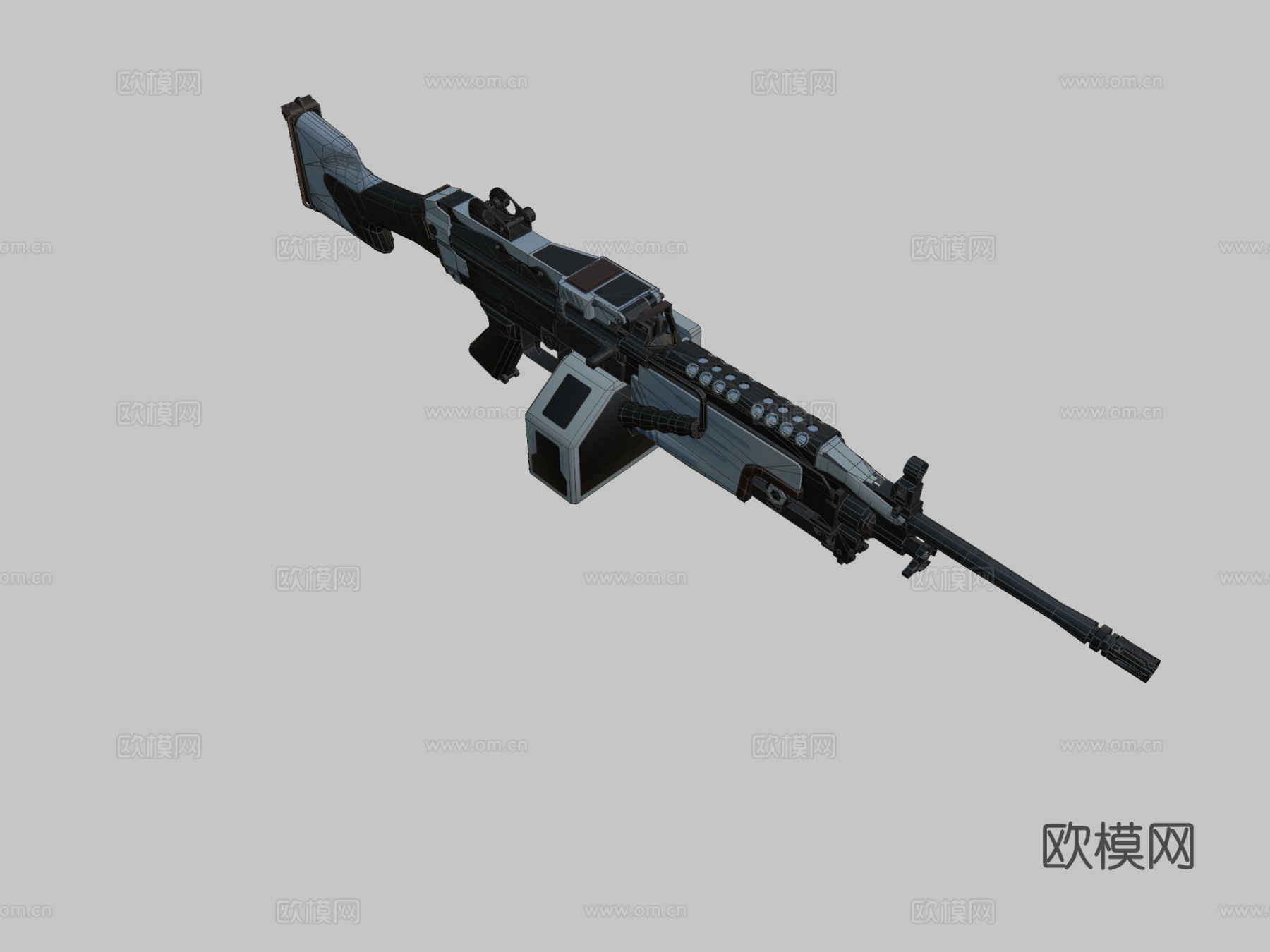 M249-棕牛3d模型