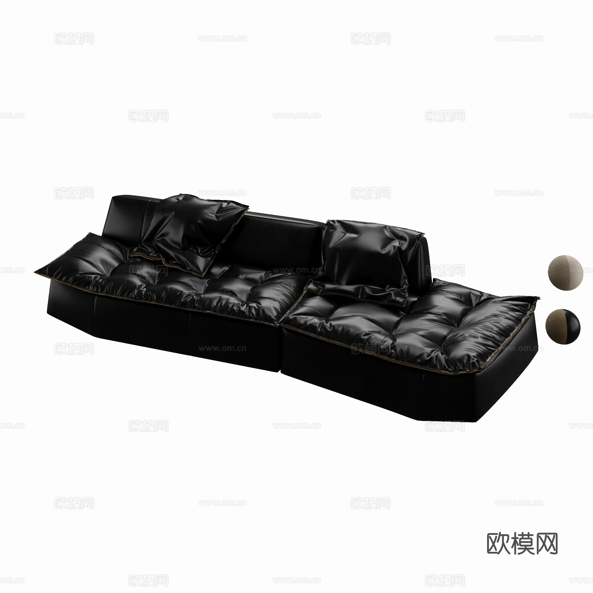 得闲 扁舟沙发 沙发组合3d模型