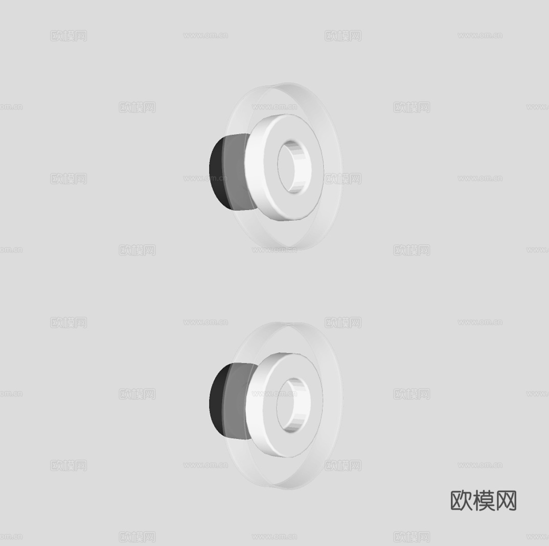 意式极简壁灯su模型