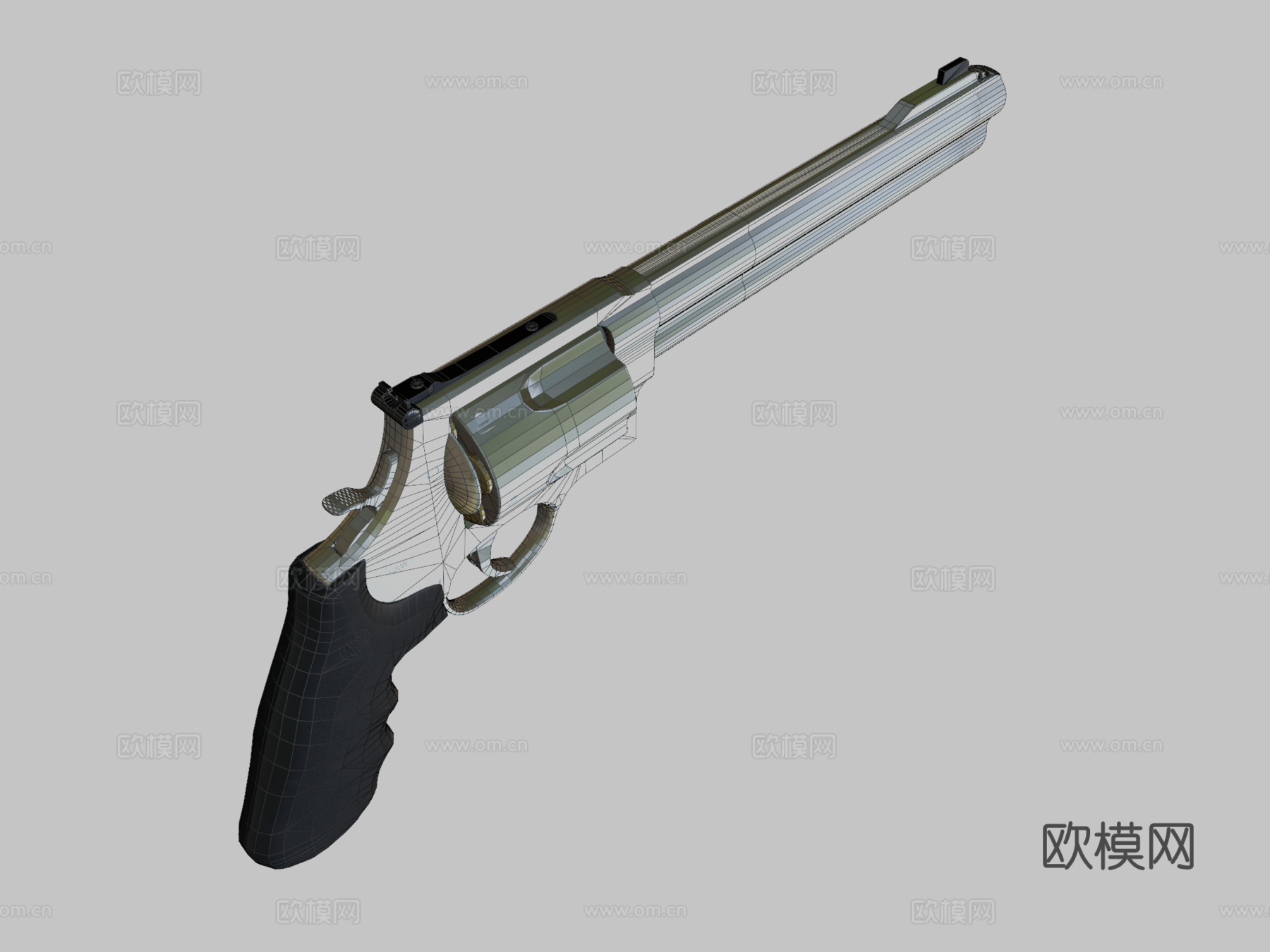 史密斯威森500马格南3d模型