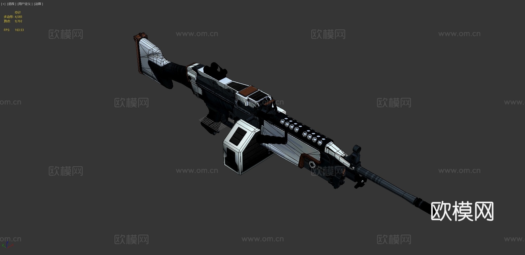 M249-棕牛3d模型