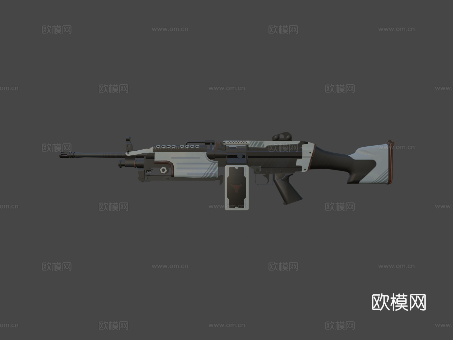 M249-棕牛3d模型