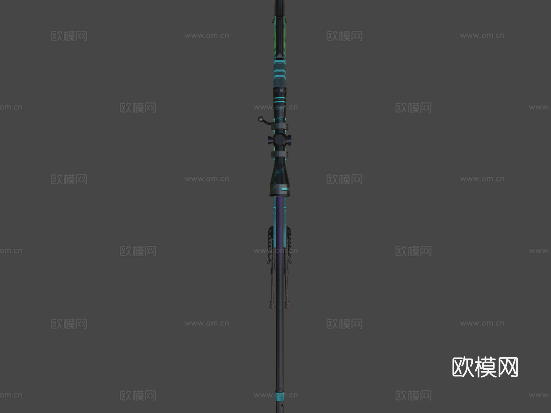 AWP-=致命毒刺=皮肤3d模型