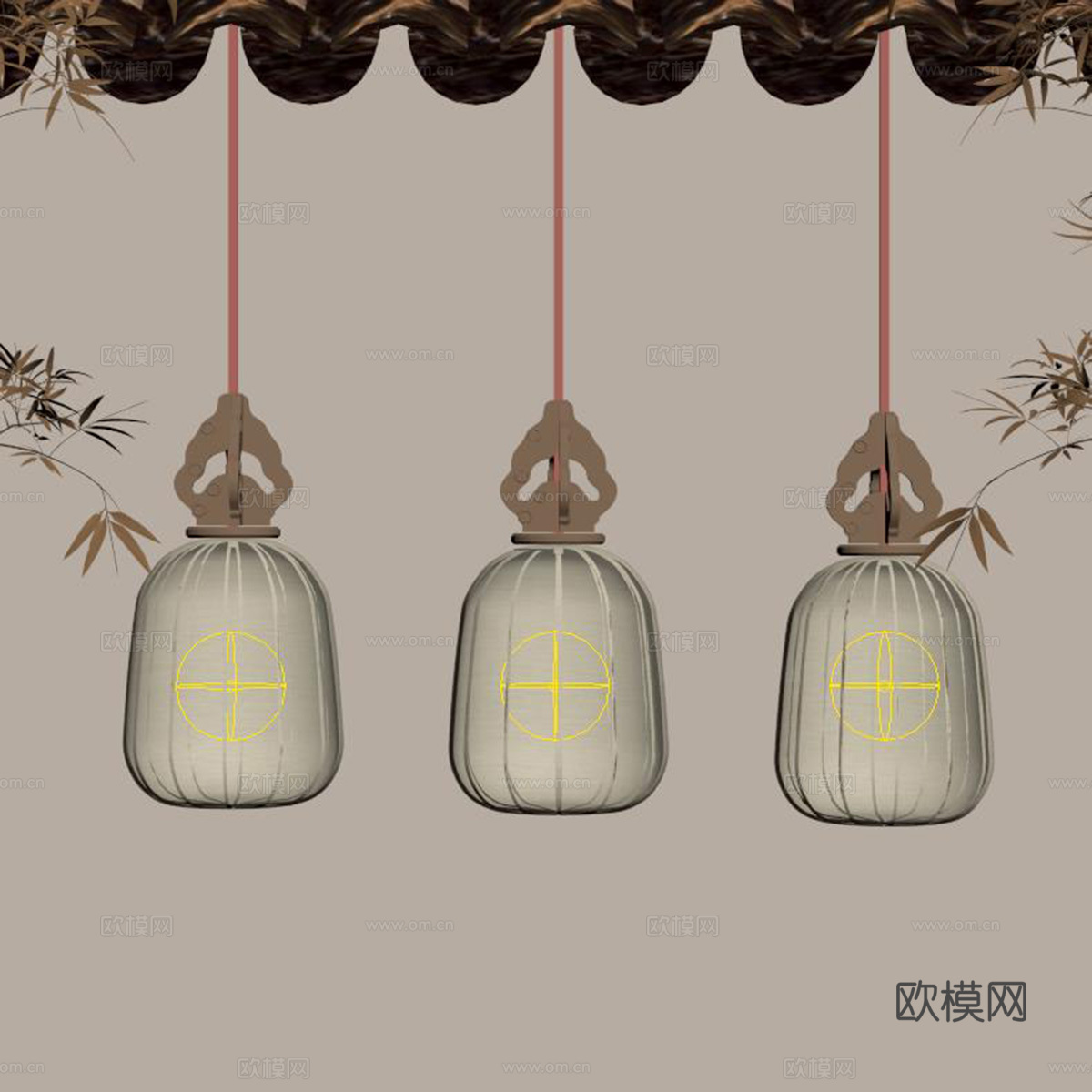 灯笼su模型