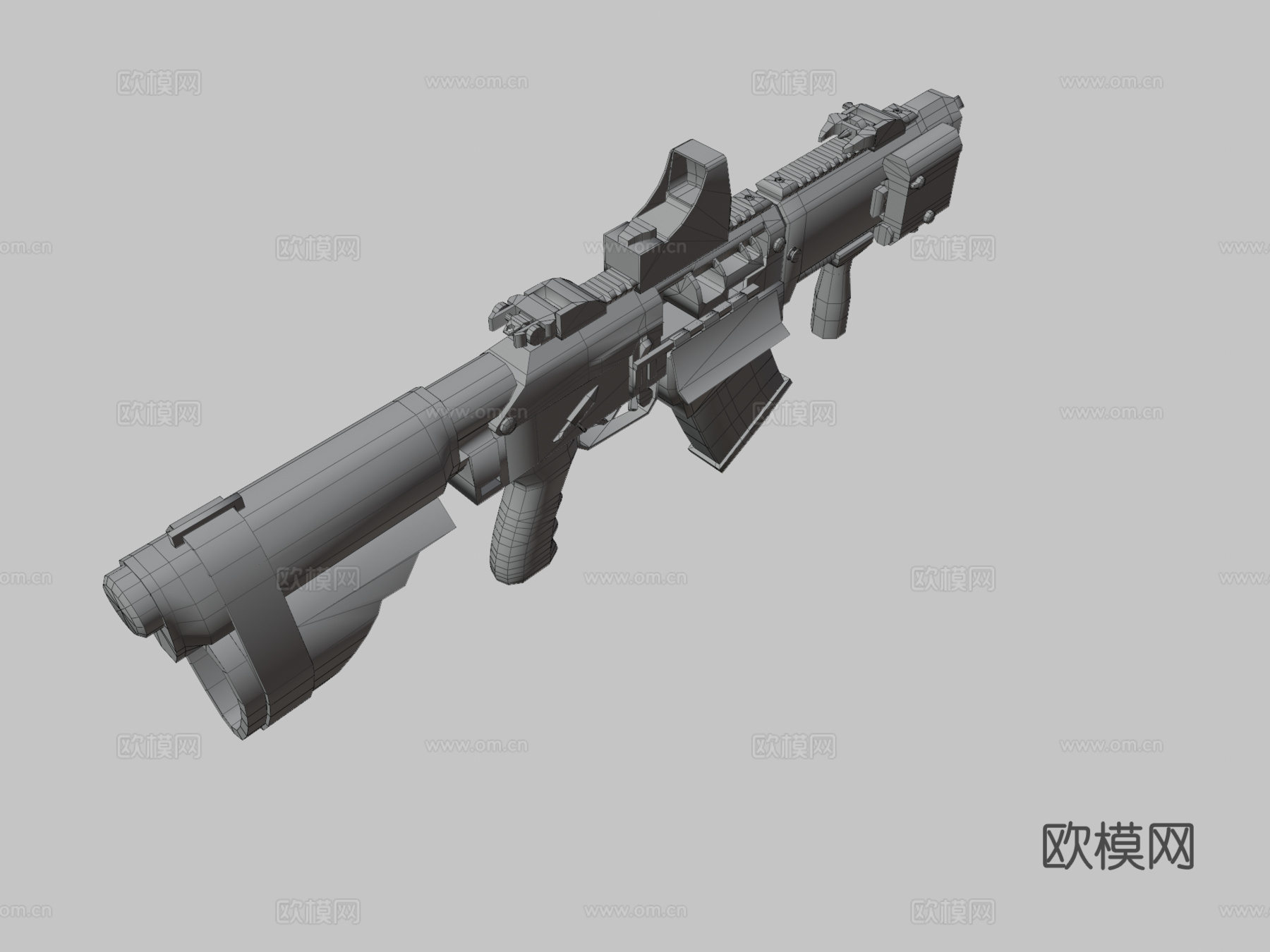 优化模型霰弹枪Fostech Origin-123d模型