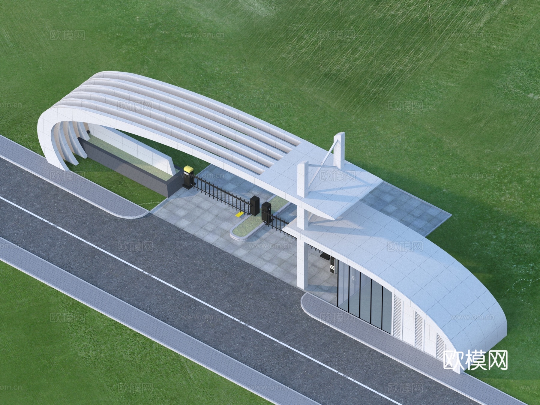 大门 入口大门 建筑3d模型