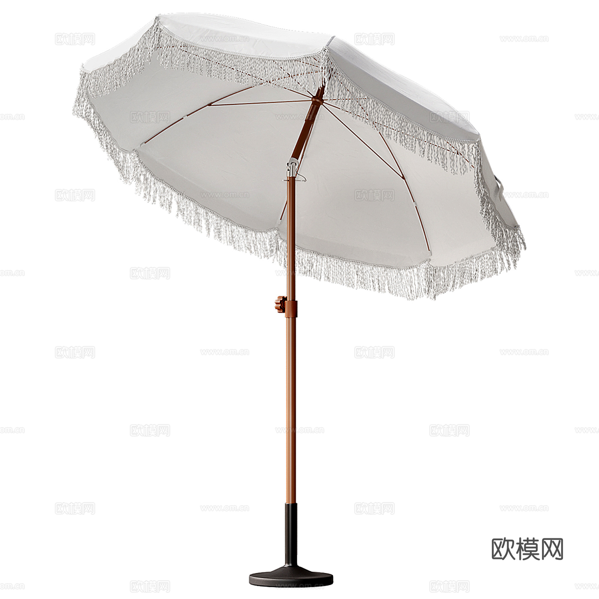 现代户外遮阳伞su模型