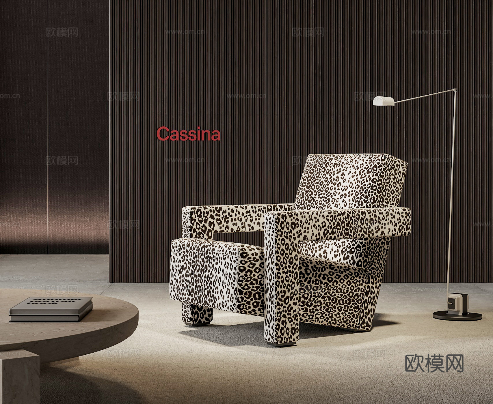 CASSINA Utrecht乌德勒支扶手椅 沙发椅 休闲椅3d模型