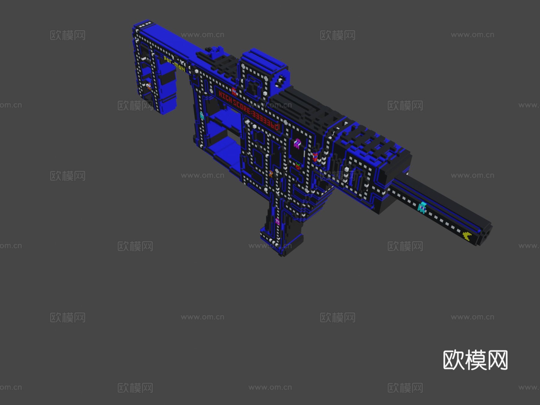 体素矢量-复古风(立方64X)3d模型