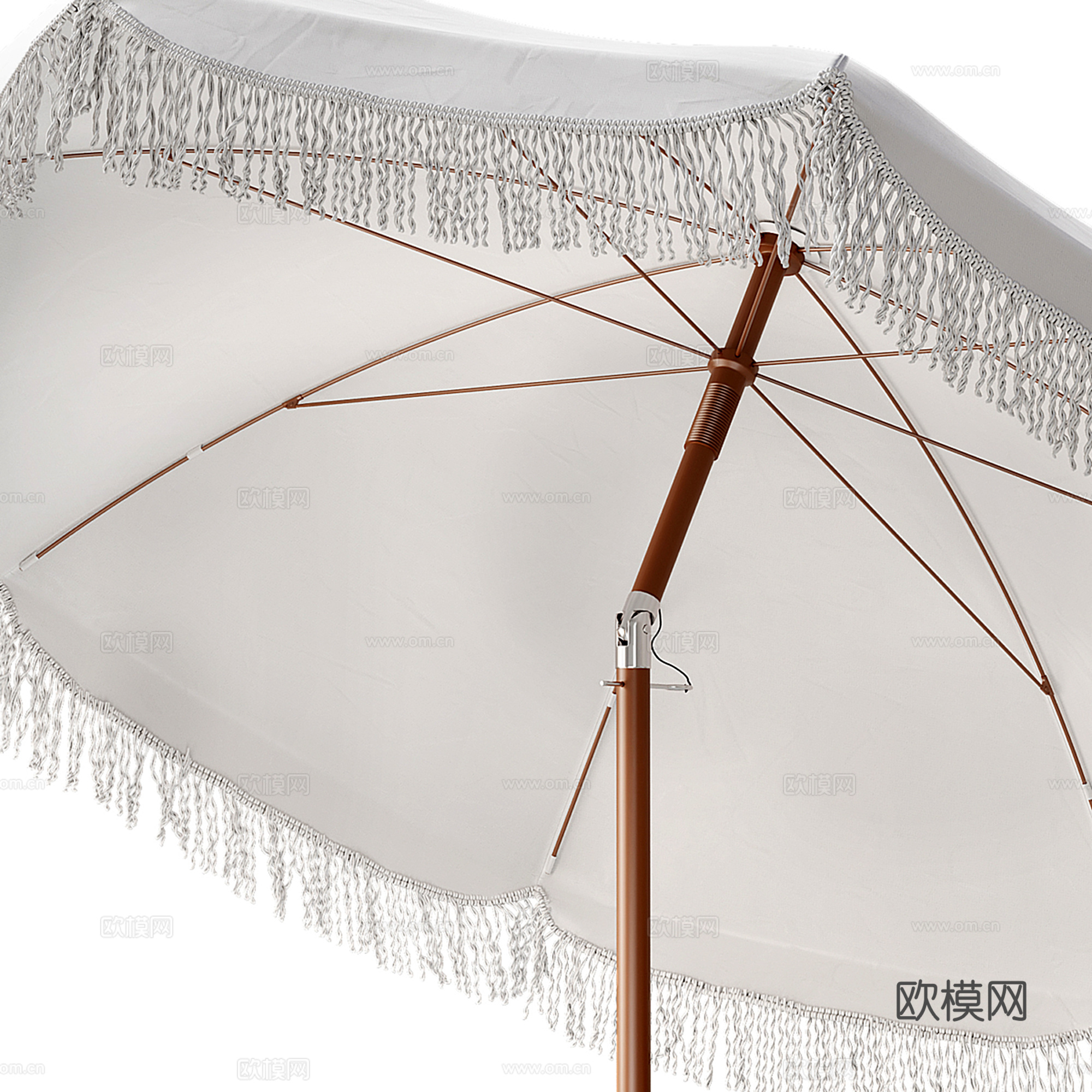 现代户外遮阳伞su模型