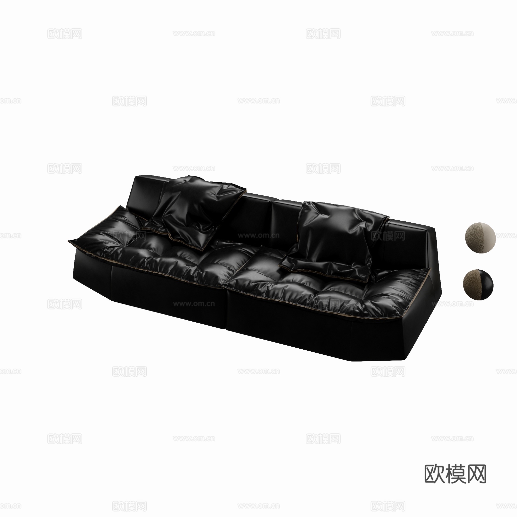 得闲 扁舟沙发 沙发组合3d模型