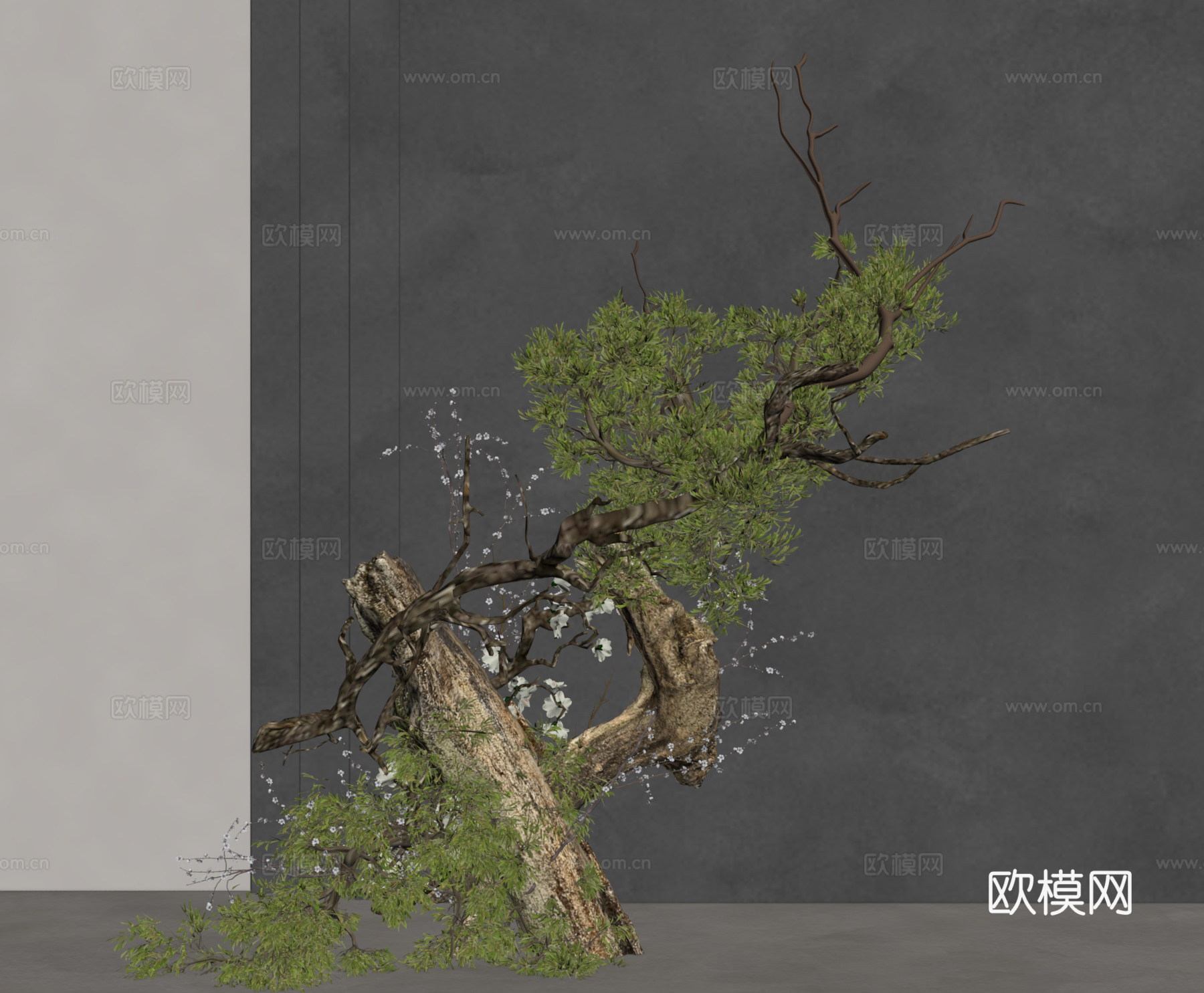 植物造景 景观小品 庭院景观su模型