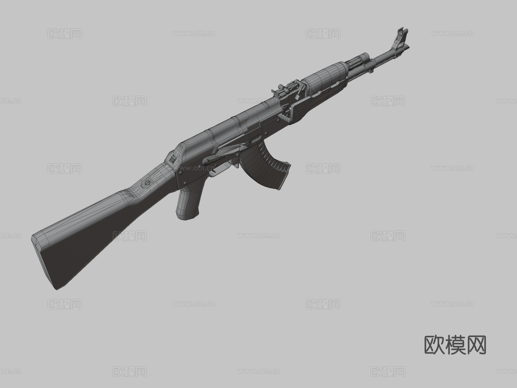 AK47-潮人3d模型
