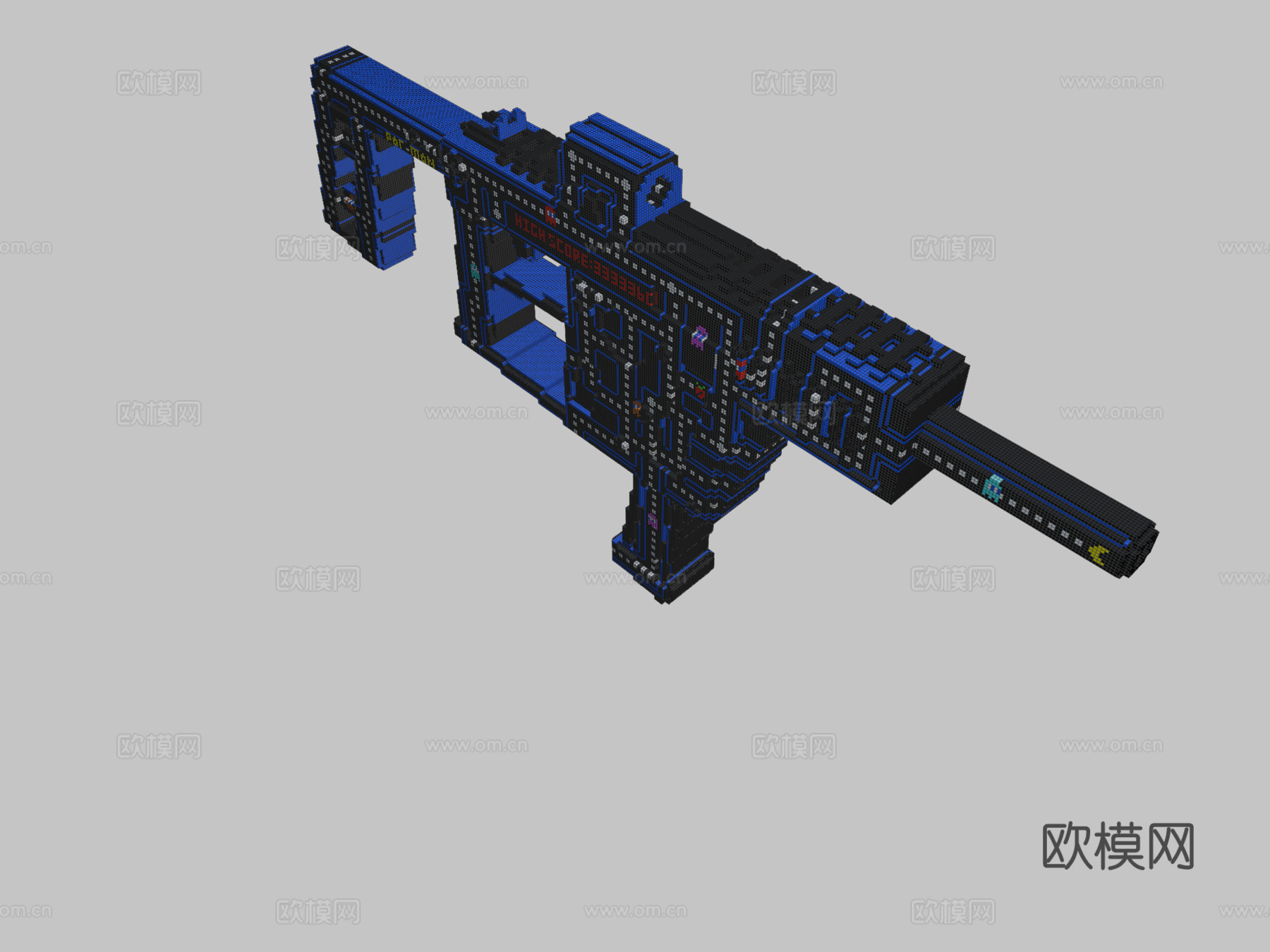 体素矢量-复古风(立方64X)3d模型