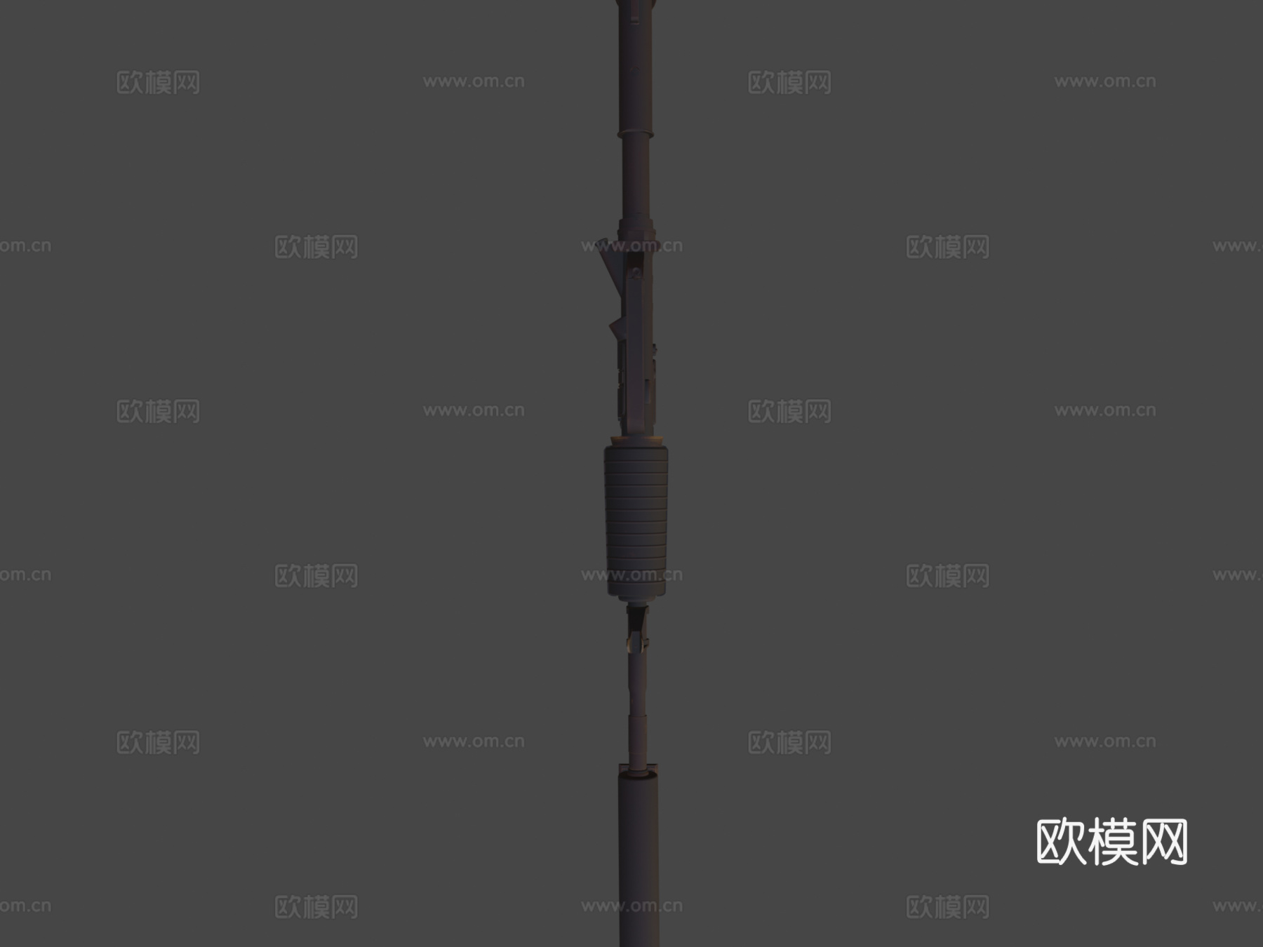 M4A1-S-火焰柳3d模型