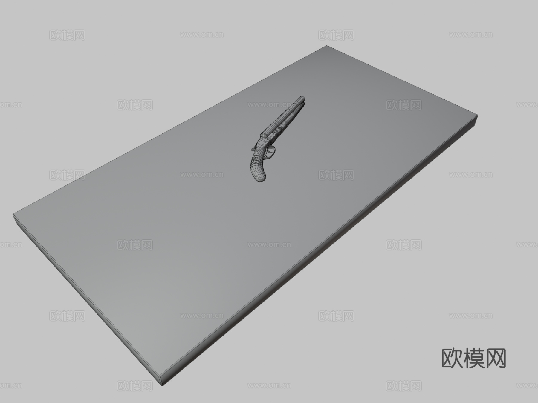 双管截短霰弹枪3d模型