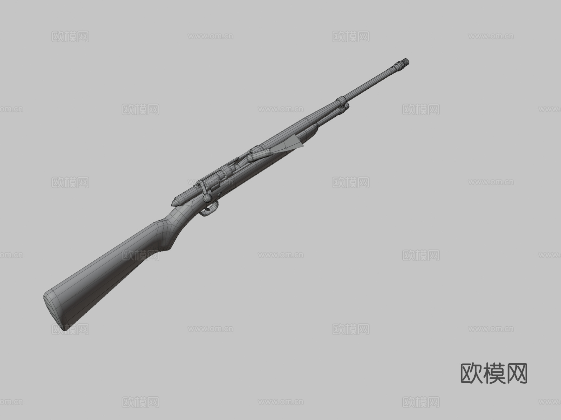 希金斯螺栓霰弹枪3d模型