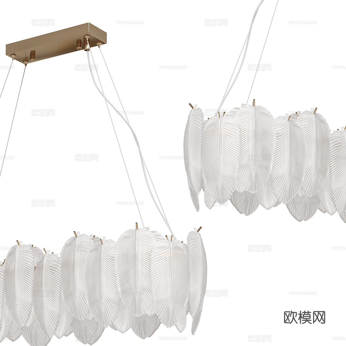 现代简约轻奢吊灯 吊灯 简约吊灯 餐厅吊灯 玻璃吊灯 灯3d模型