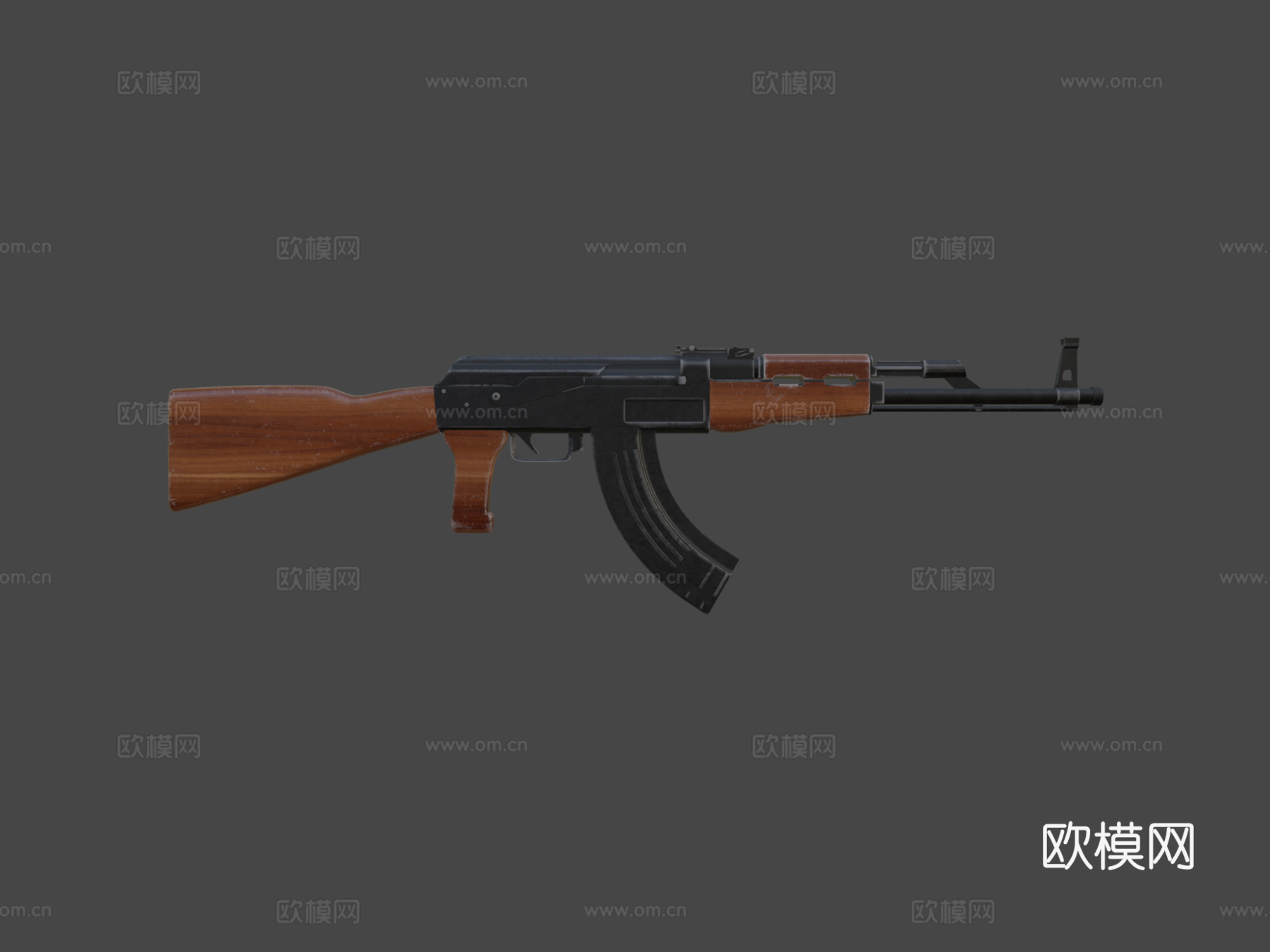 AK47贴图练习3d模型